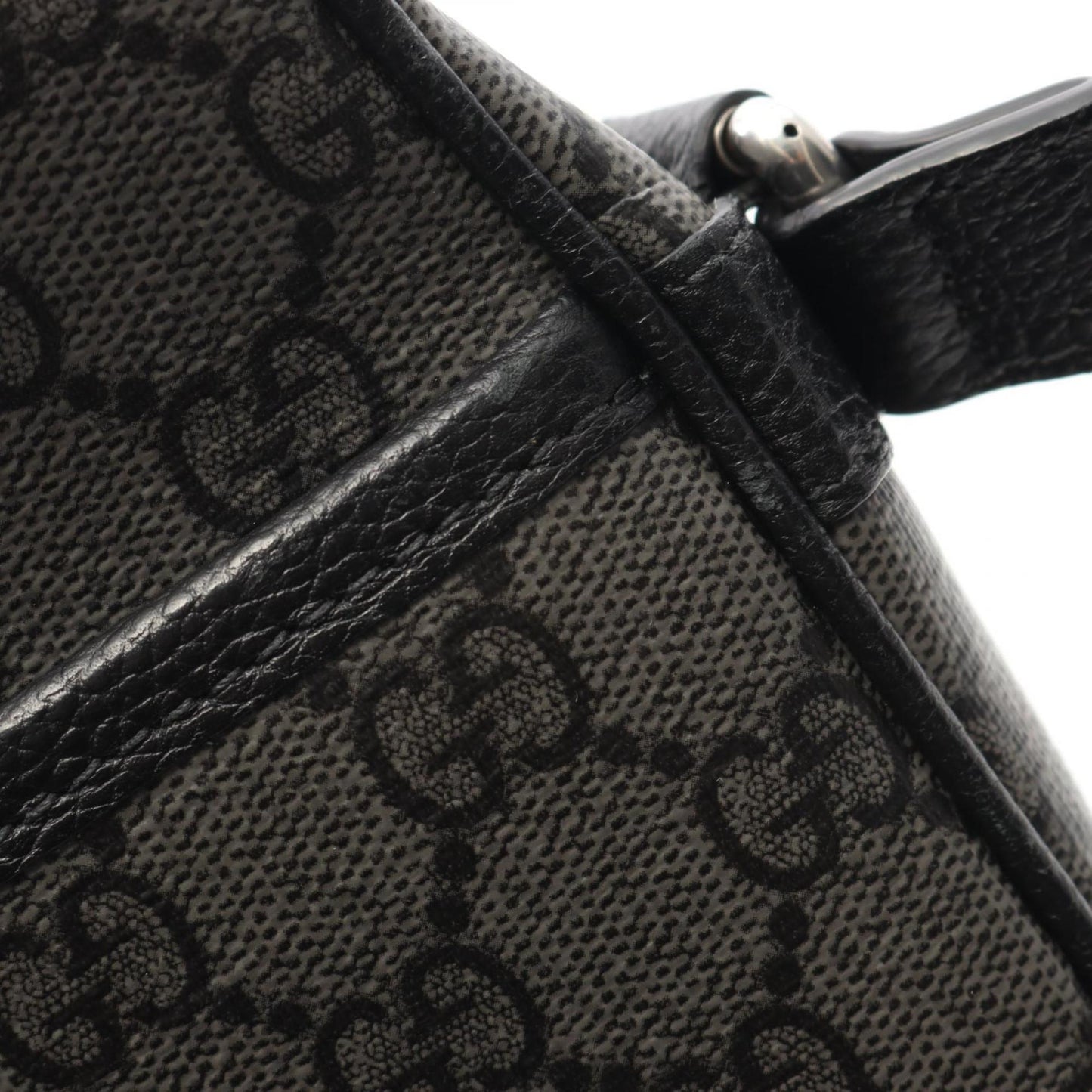 Gucci Black Gray Gg Supreme Shoulder Bag