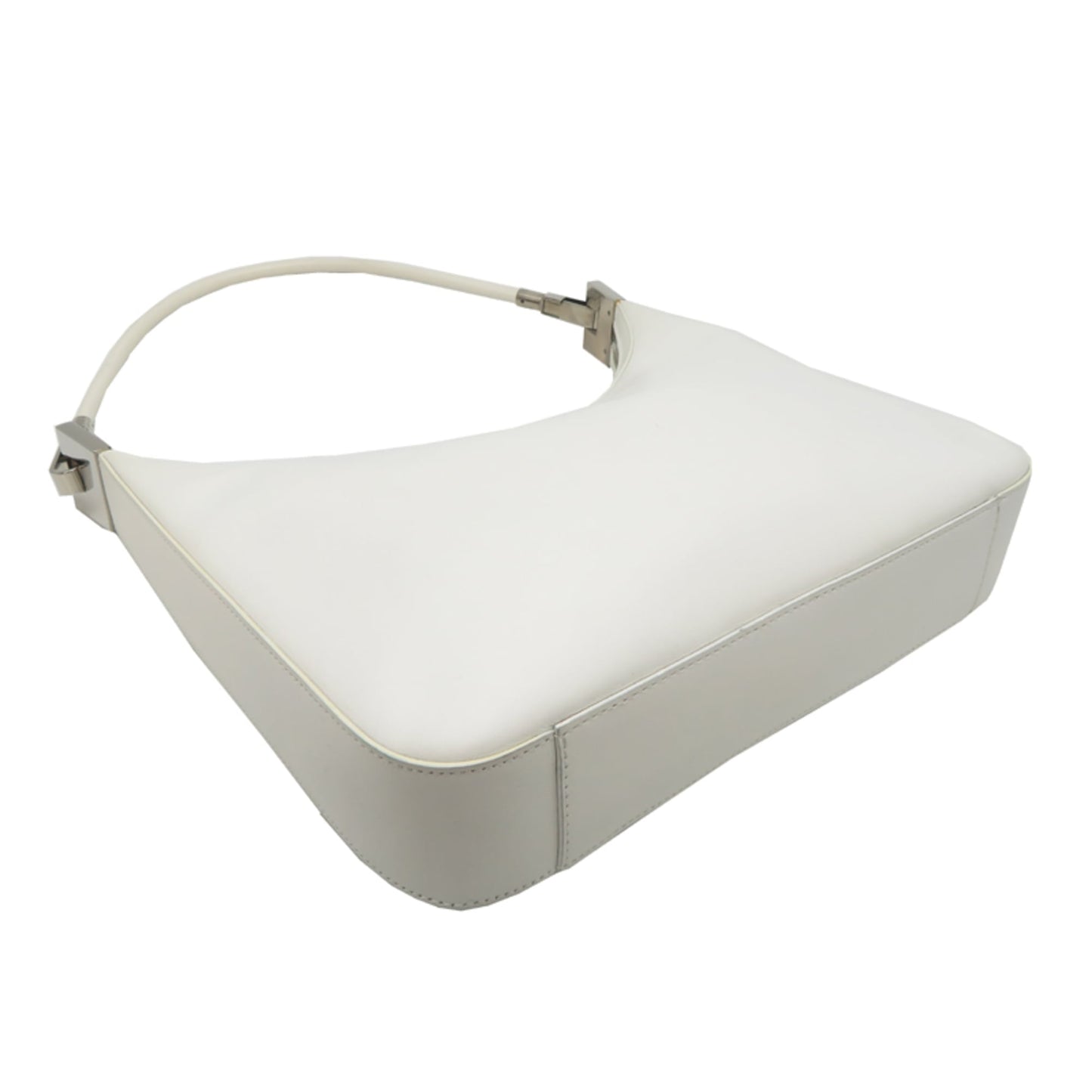 Gucci White Leather Shoulder Bag