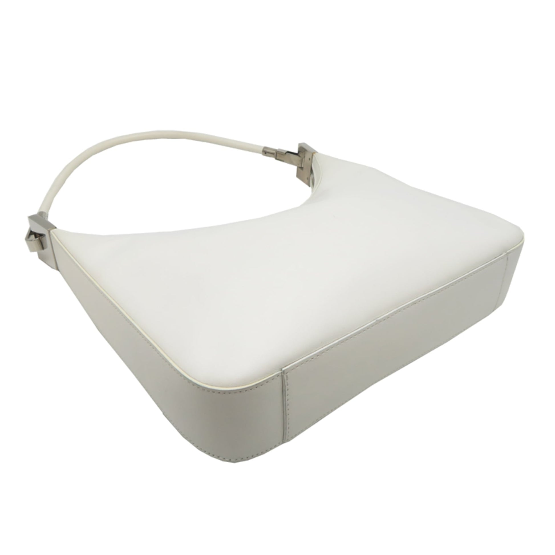 Gucci White Leather Shoulder Bag