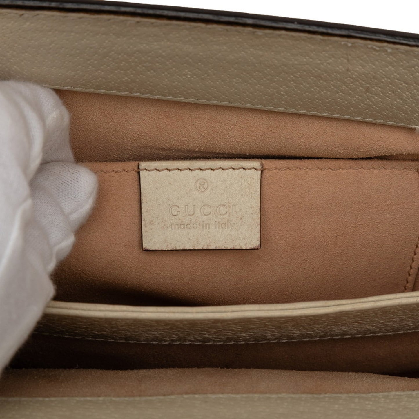 Gucci Beige Multi-Color Leather Shoulder Bag