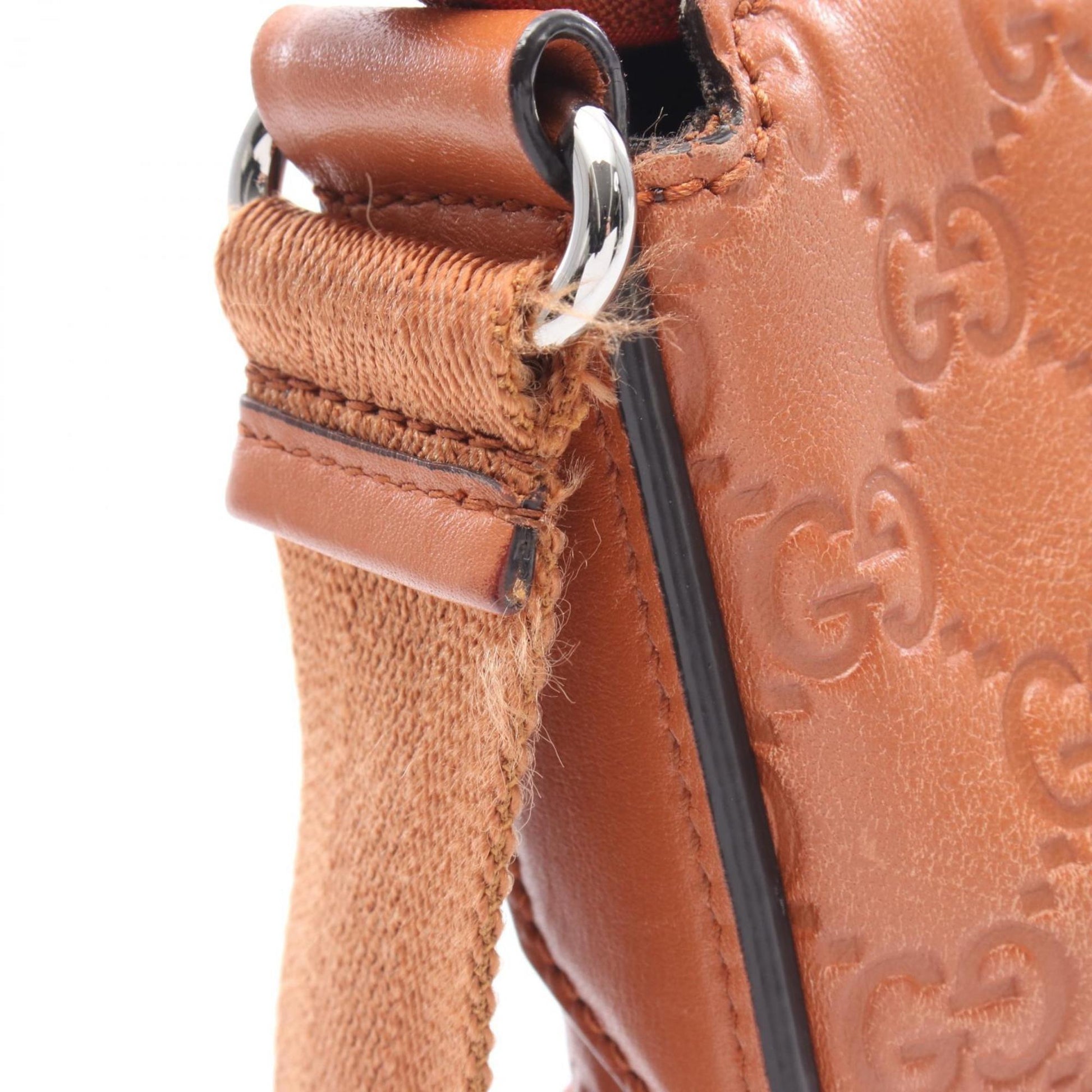 Gucci Brown Leather Shoulder Bag