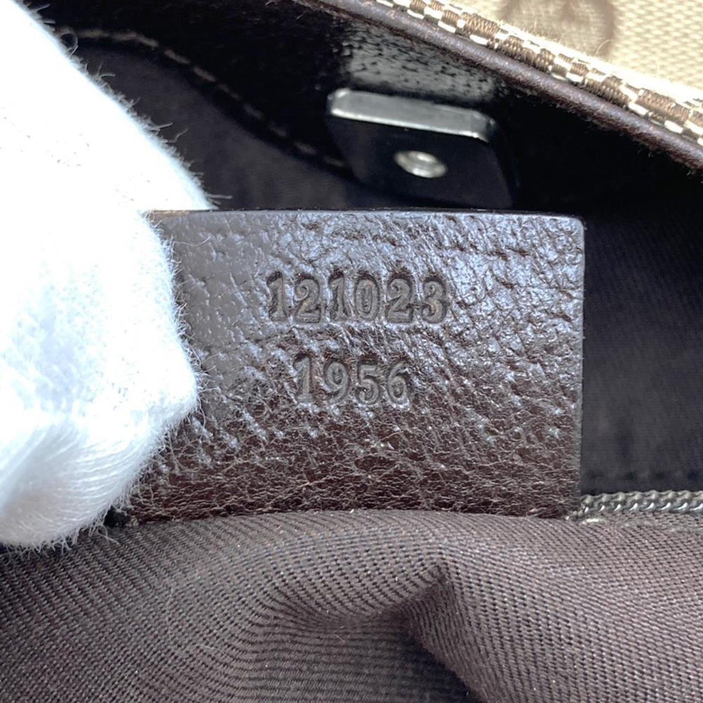Gucci Gg Canvas Beige Gg Canvas Leather Shoulder Bag Tote Bag