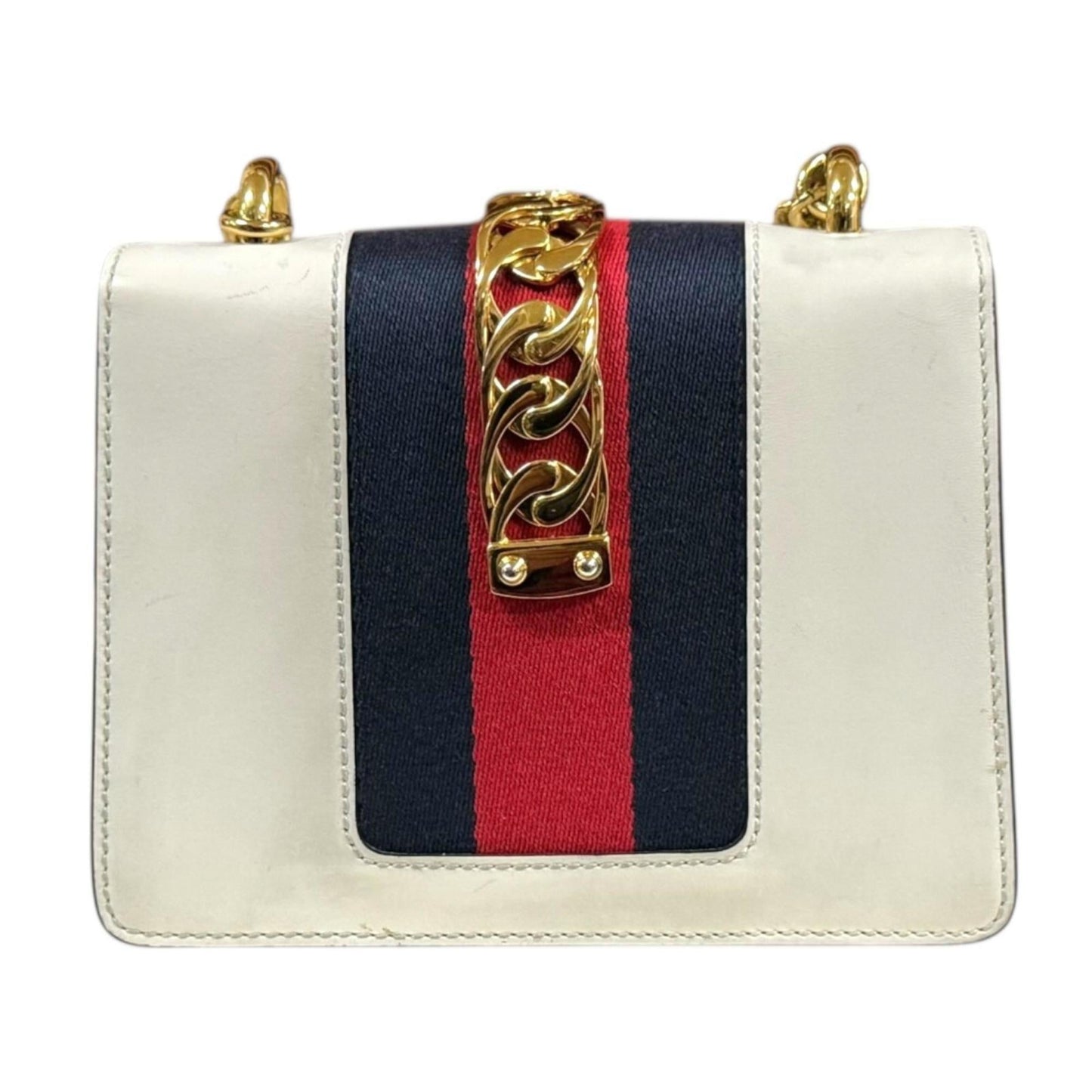 Gucci Ivory White Leather Shoulder Bag