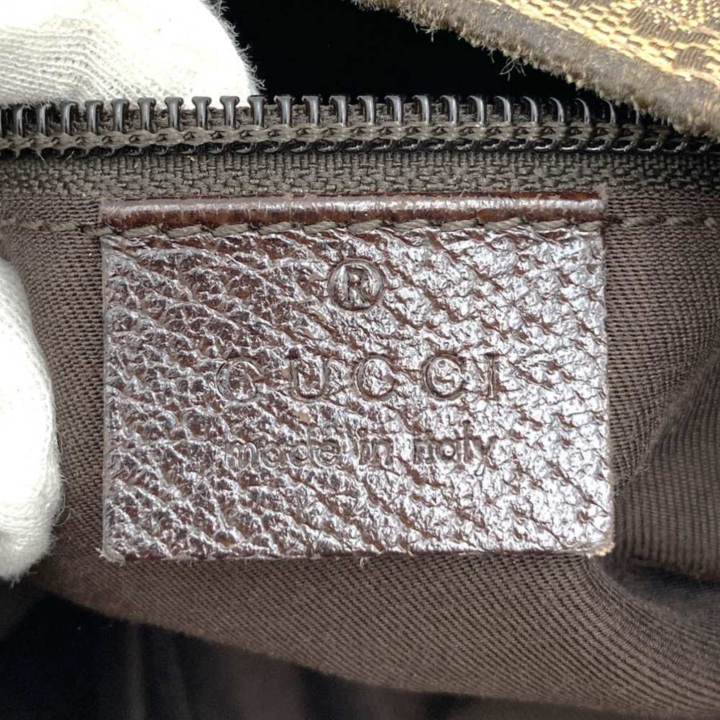 Gucci Gg Canvas Brown Gg Canvas Leather Shoulder Bag