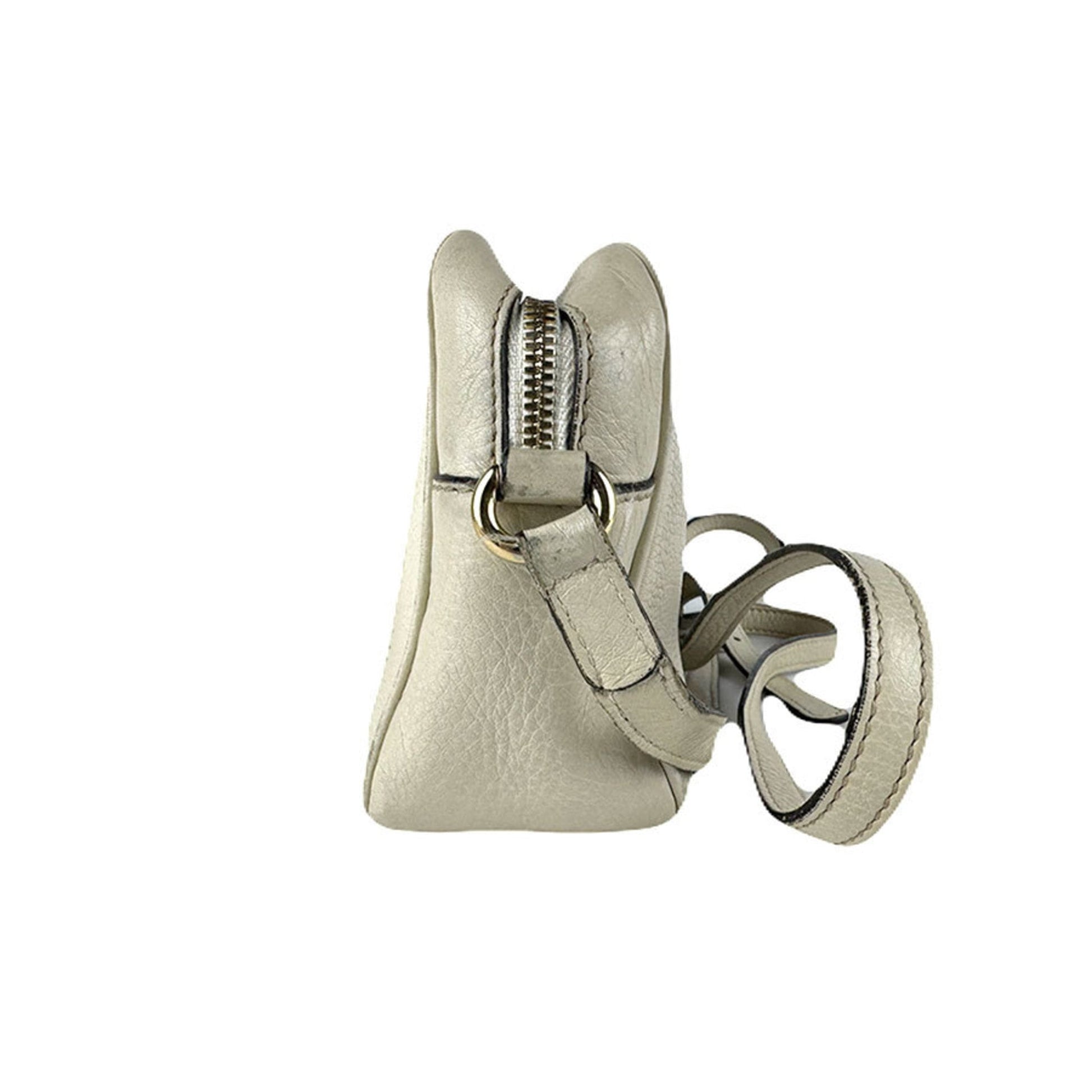 Gucci Ivory Leather Shoulder Bag