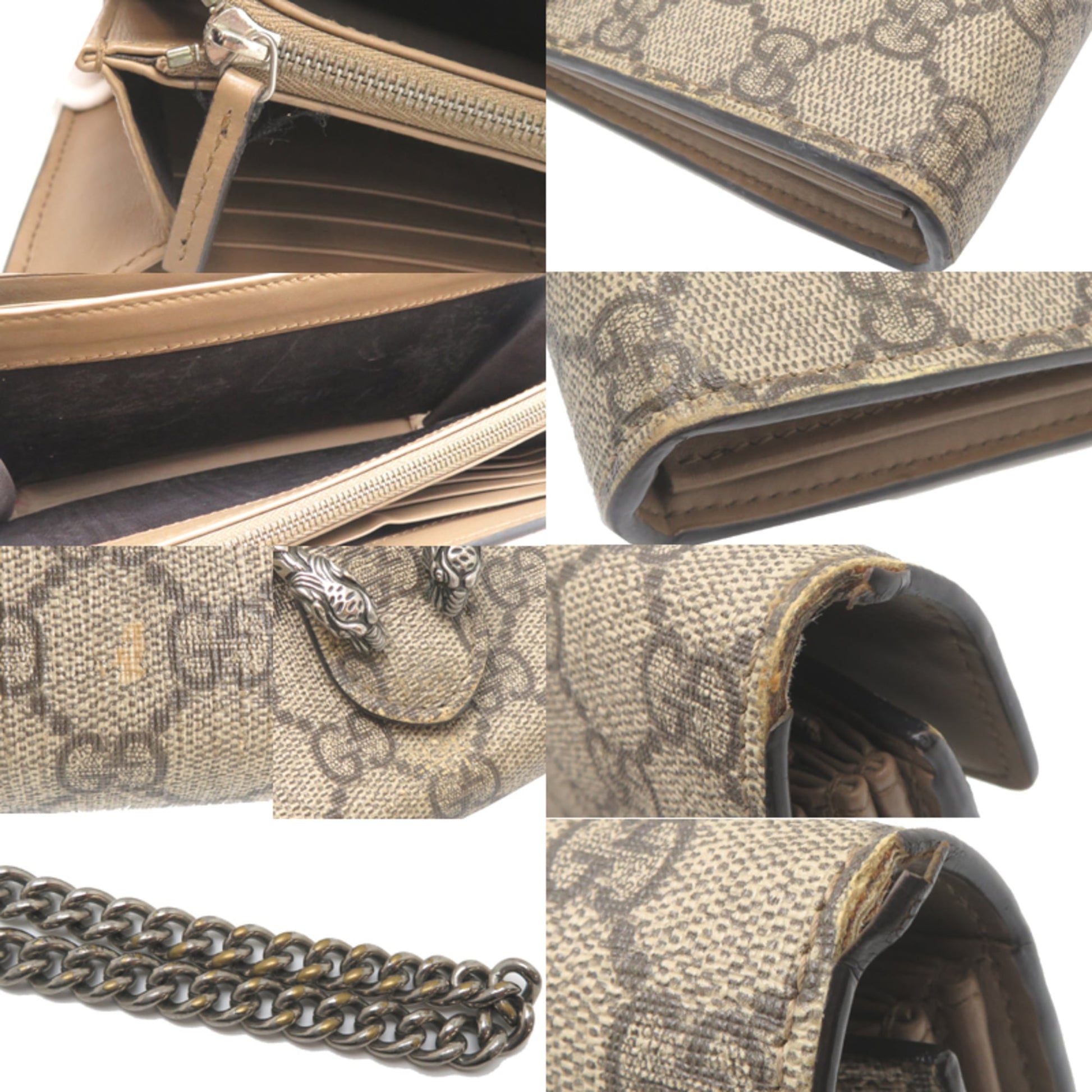 Gucci Beige Gg Supreme Shoulder Bag
