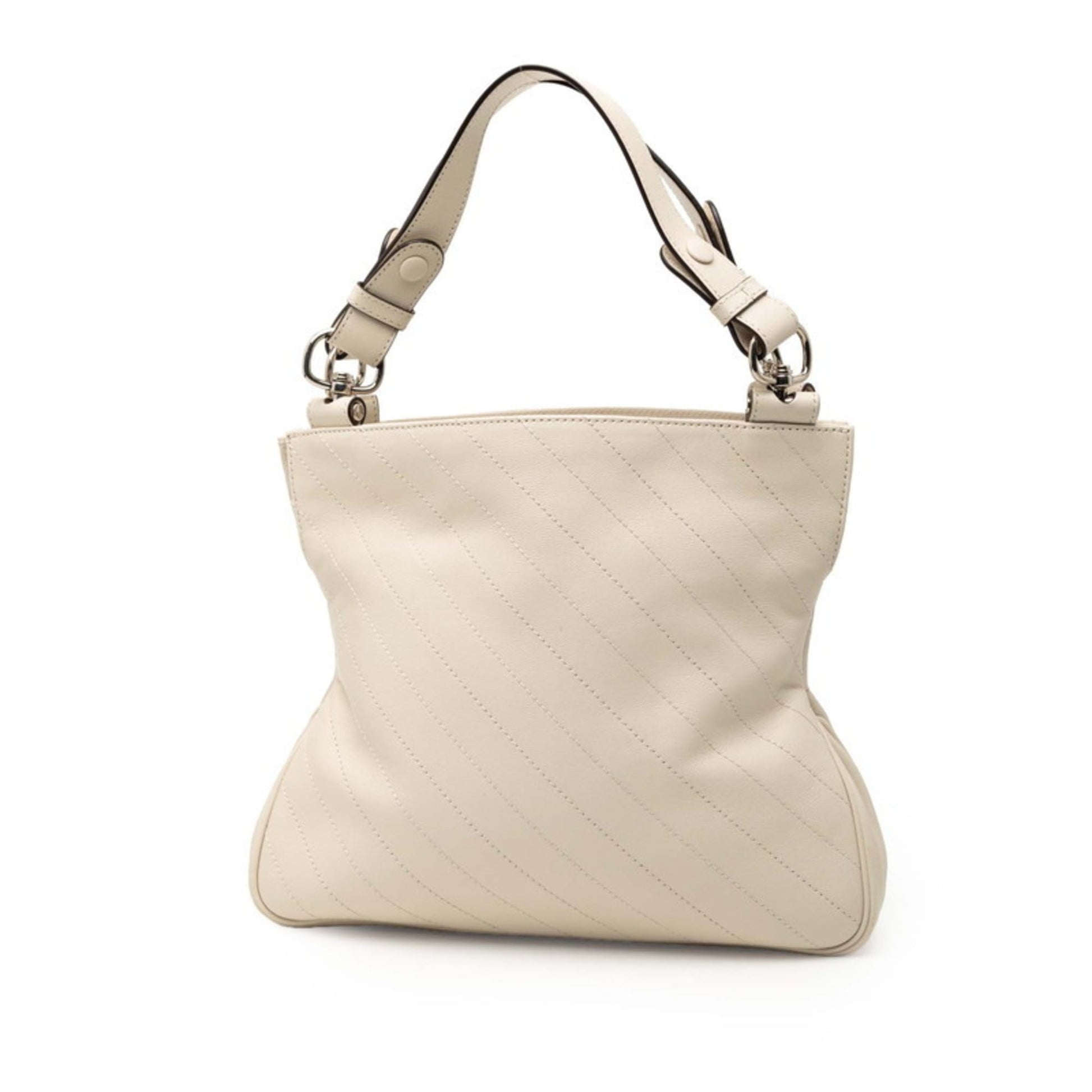 Gucci Off-White Leather Shoulder Bag Tote Bag