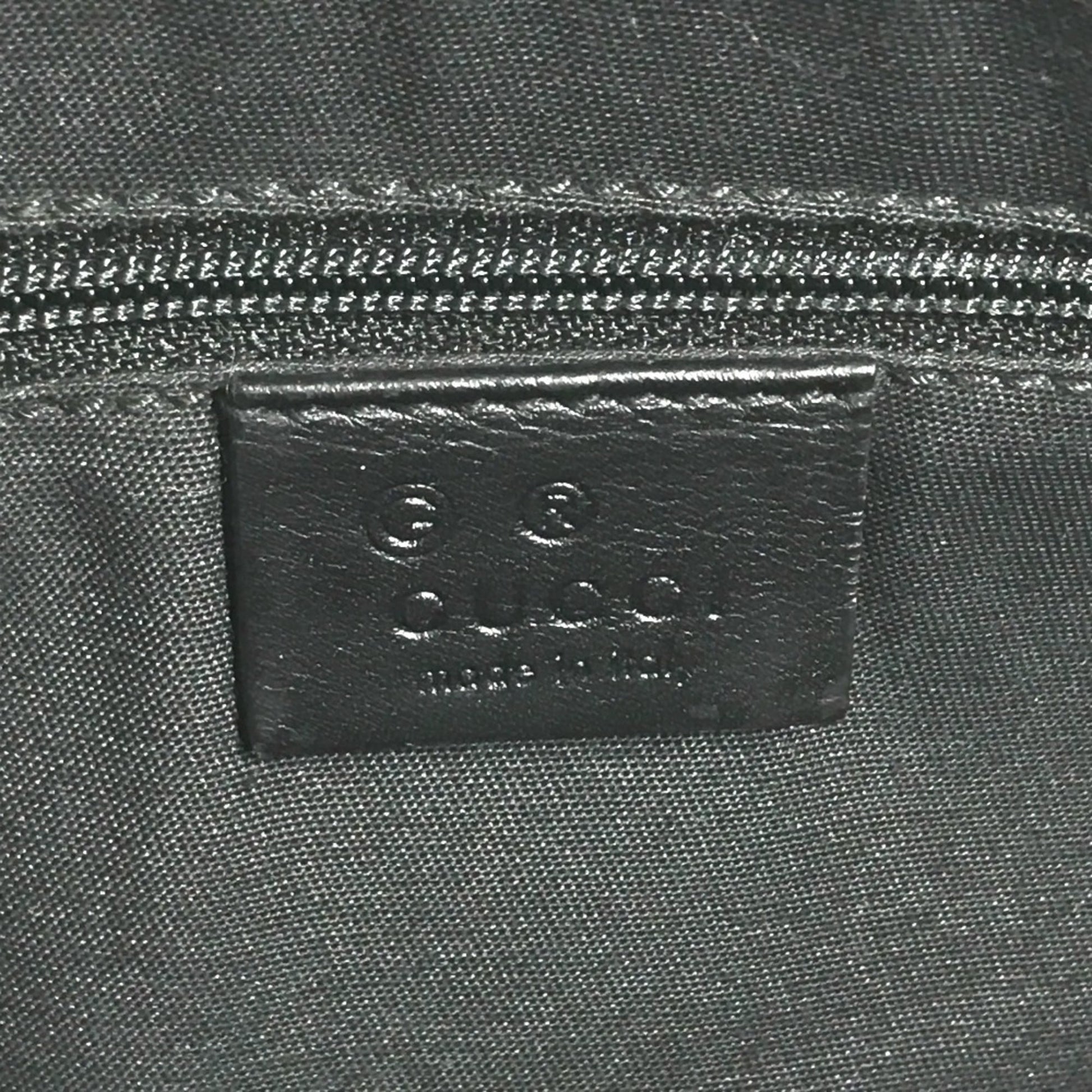 Gucci Guccissima Black Gg Leather Clutch Bag