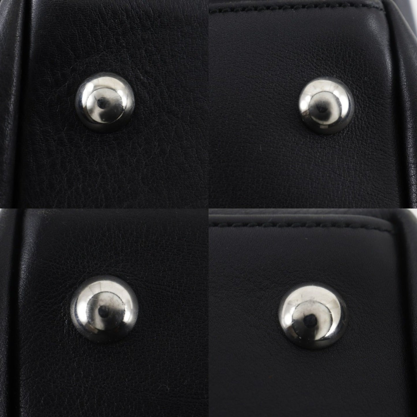 Gucci Black Leather Boston Bag
