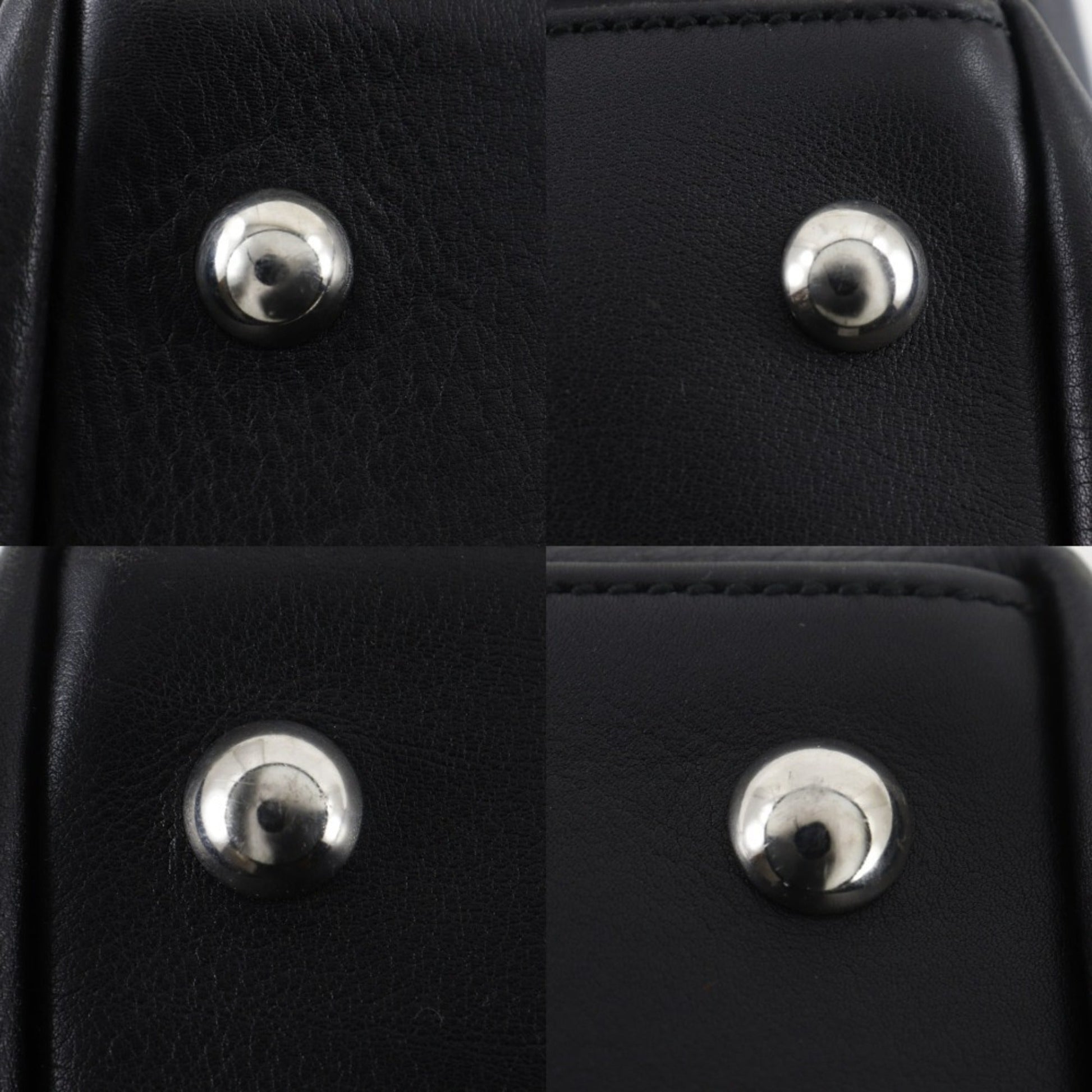 Gucci Black Leather Boston Bag