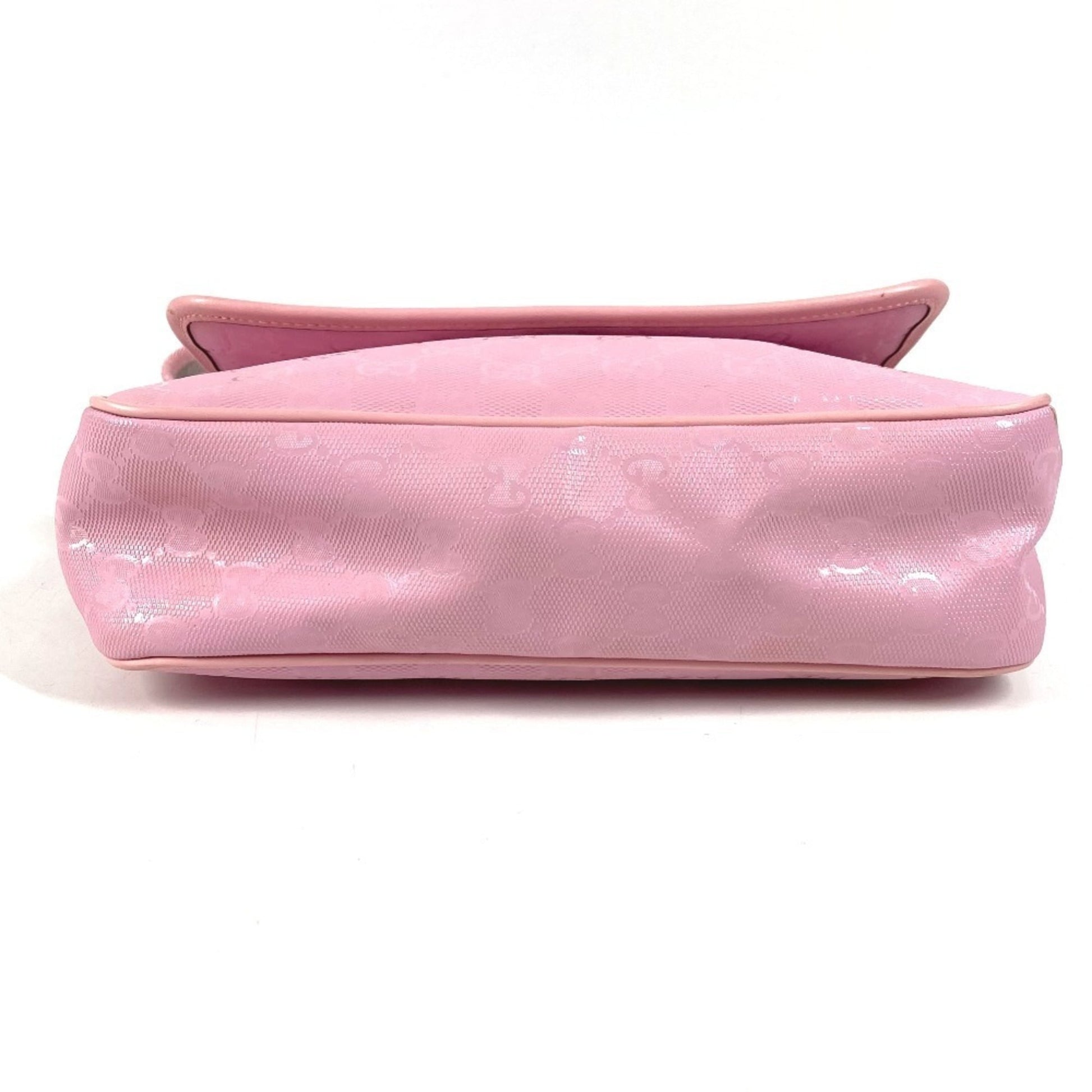 Gucci Gg Imprimé Pink Gg Imprimé Leather Messenger Bag Shoulder Bag