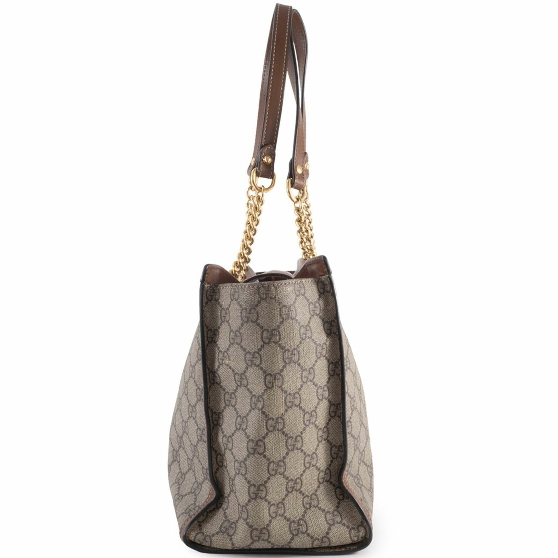 Gucci Beige Gg Supreme Leather Shoulder Bag