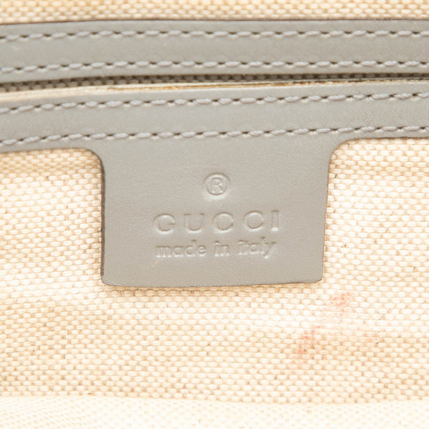 Gucci Beige Gray Pvc Leather Shoulder Bag