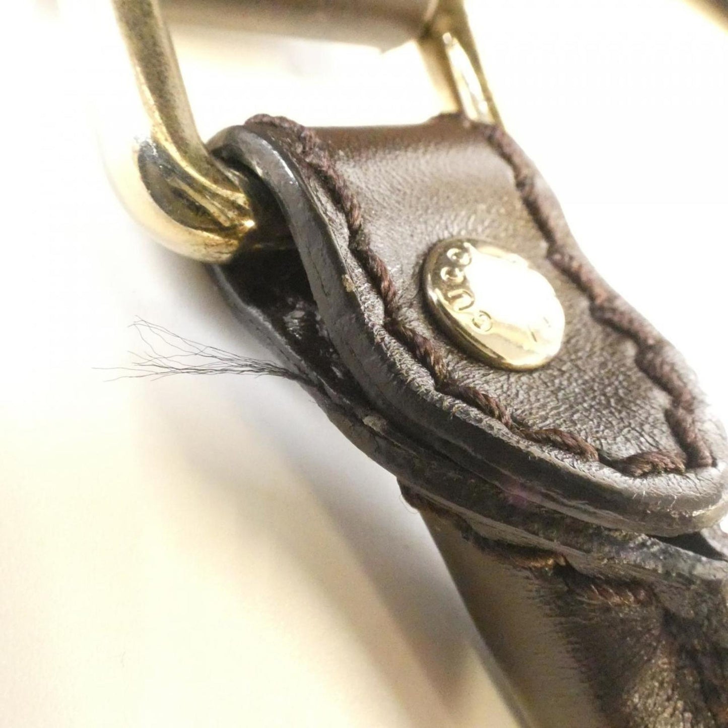 Gucci Beige Dark Brown Gg Canvas Handbag