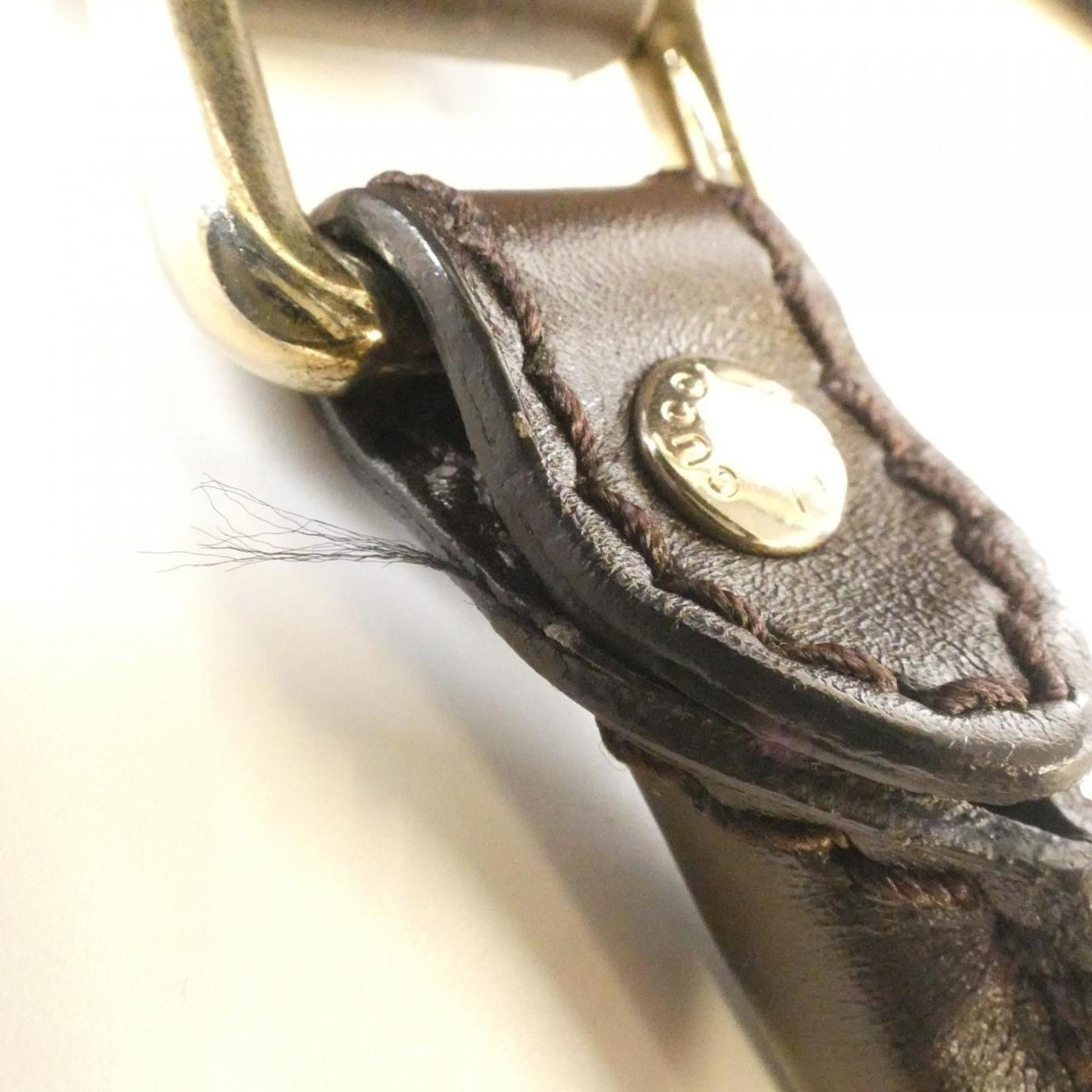 Gucci Beige Dark Brown Gg Canvas Handbag