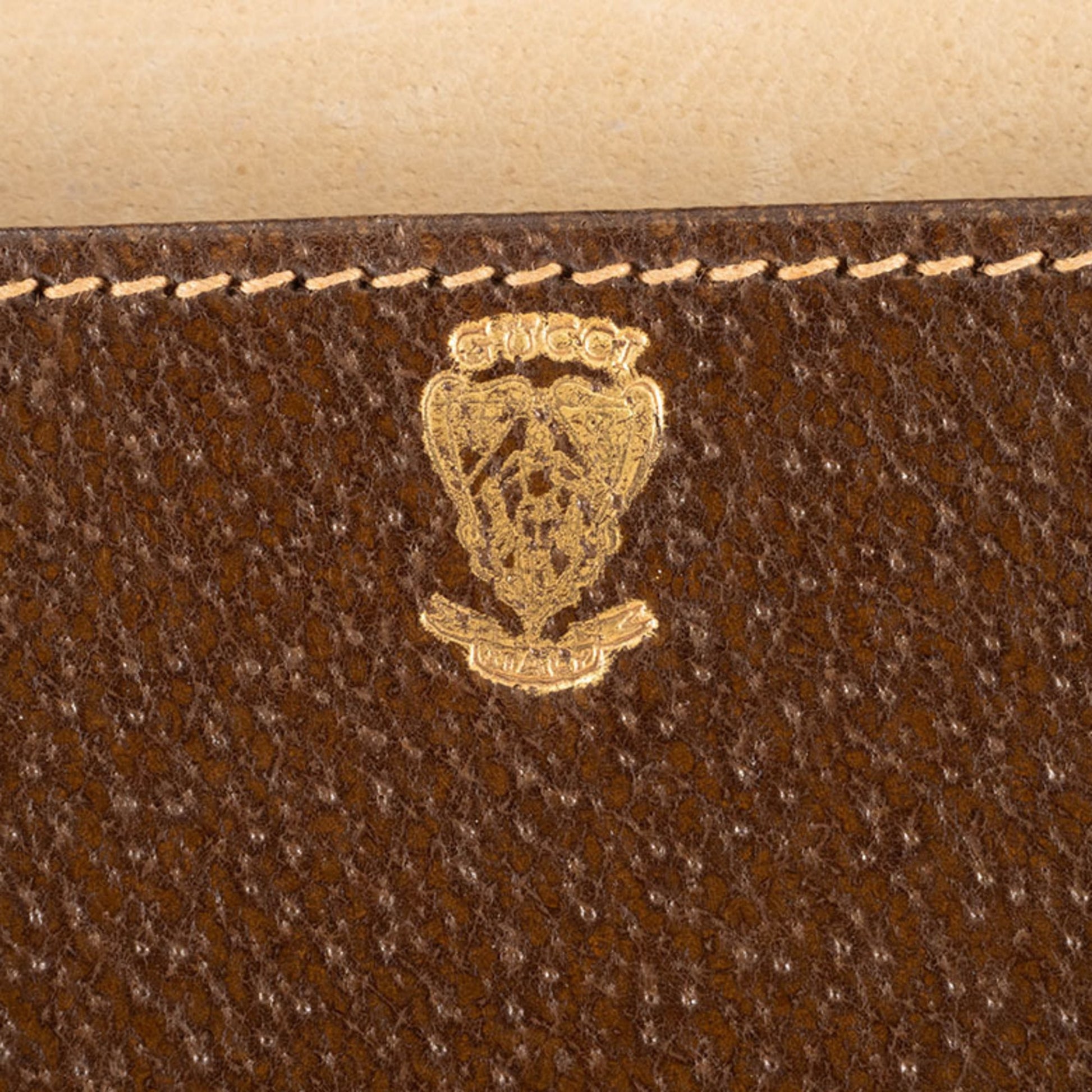 Gucci Brown Leather Attaché Case