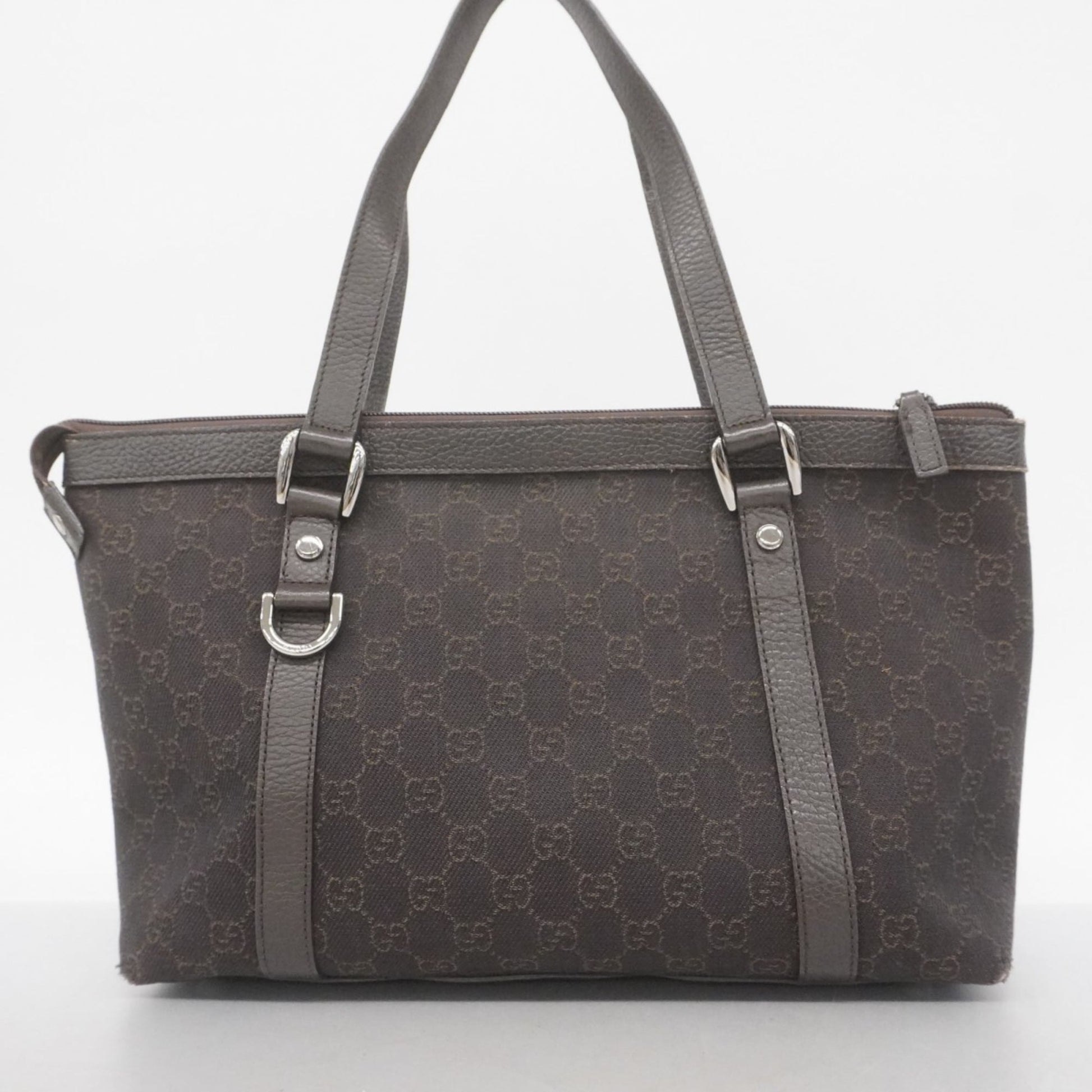 Gucci Brown Denim Tote Bag