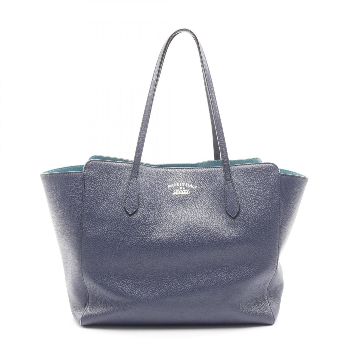 Gucci Blue Leather Tote Bag