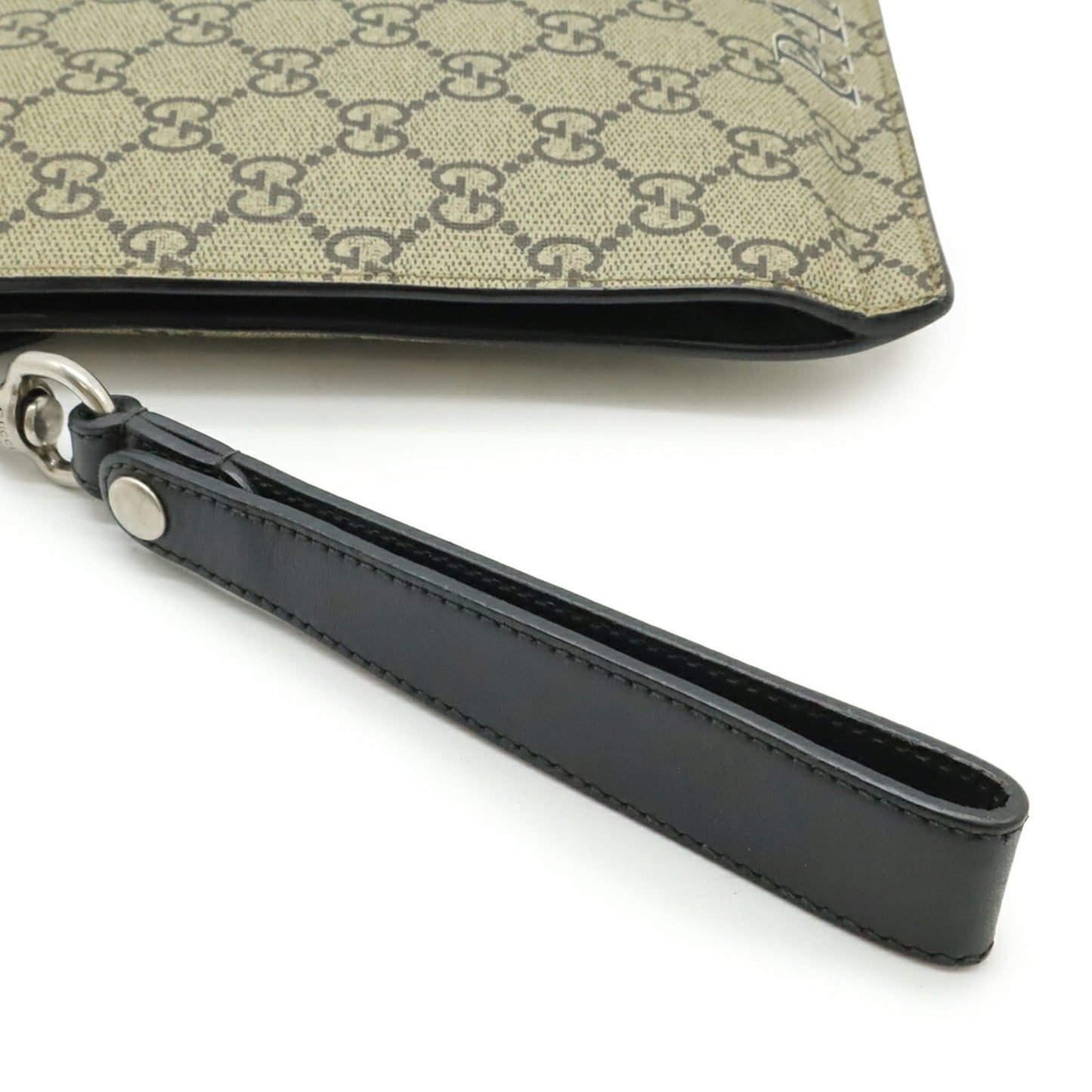 Gucci Beige Khaki Multi-Color Yellow Gg Supreme Clutch Bag