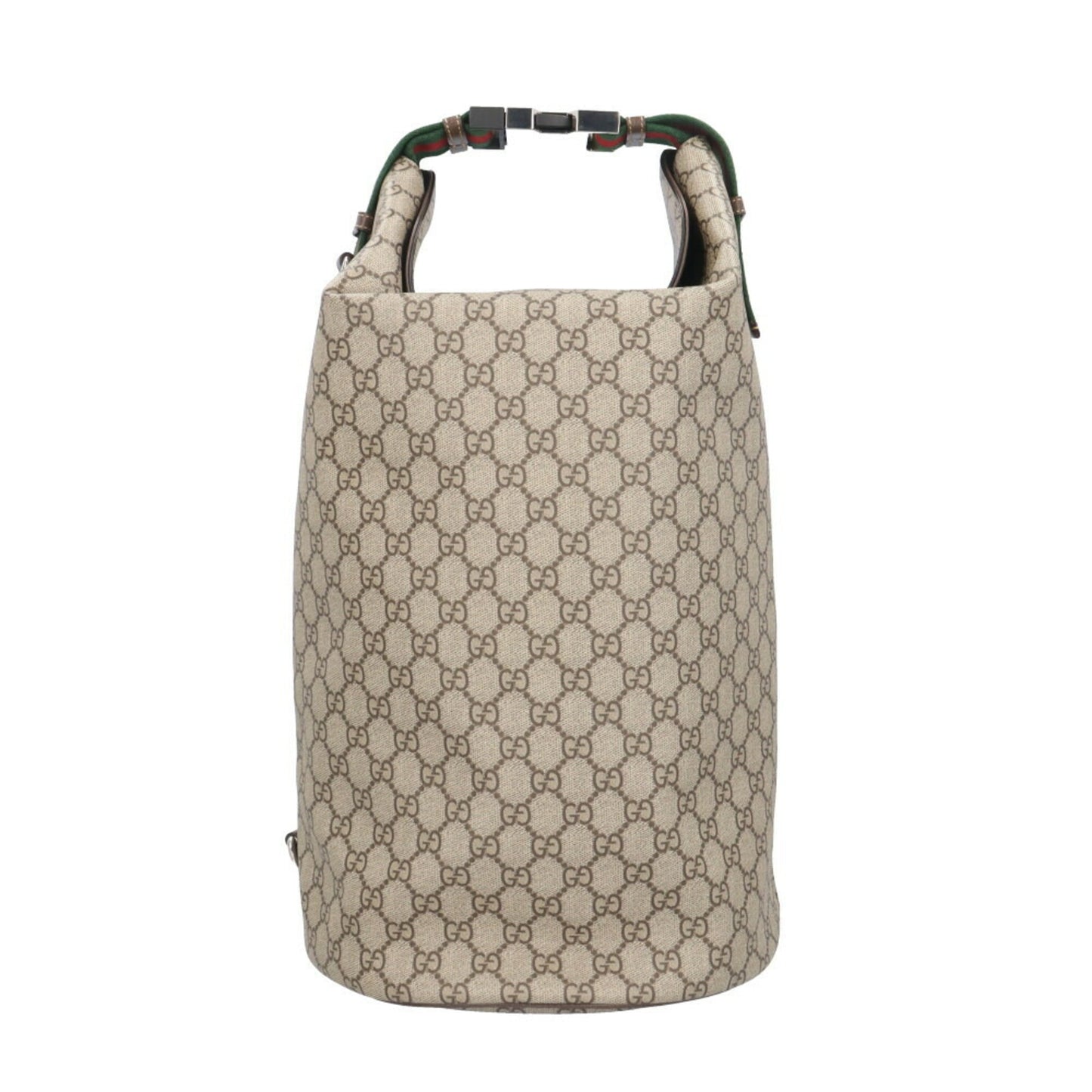 Gucci Beige Green Red Color Gg Supreme Canvas Shoulder Bag