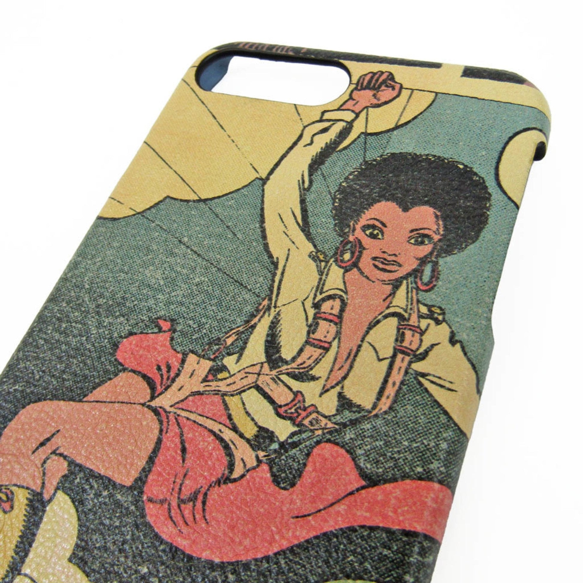 Prada Phone Bumper For Iphone Plus Multi Color Comic Leather Travel Bag