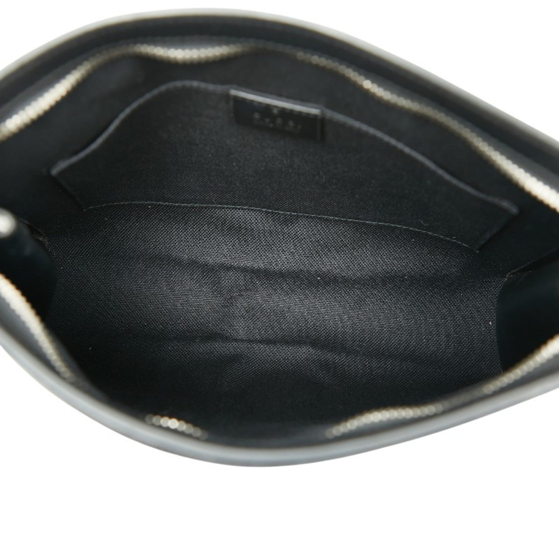 Gucci Black Multi-Color Pvc Leather Clutch Bag