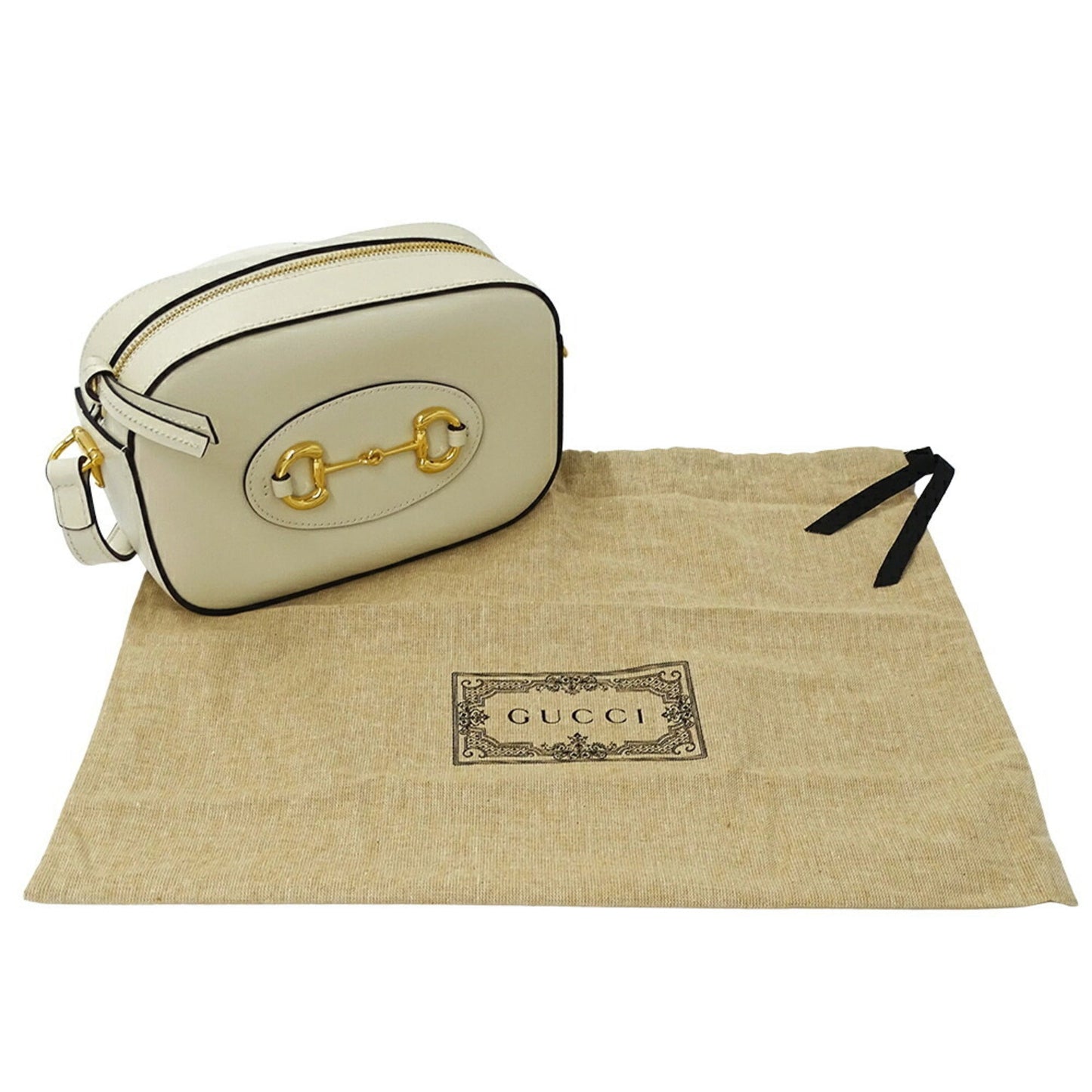 Gucci White Leather Shoulder Bag