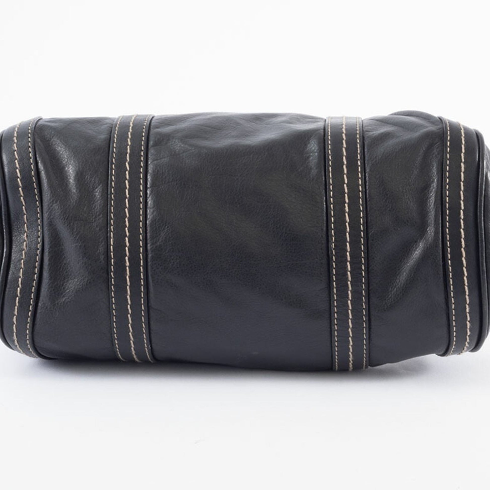 Gucci Hysteria Black Leather Boston Bag