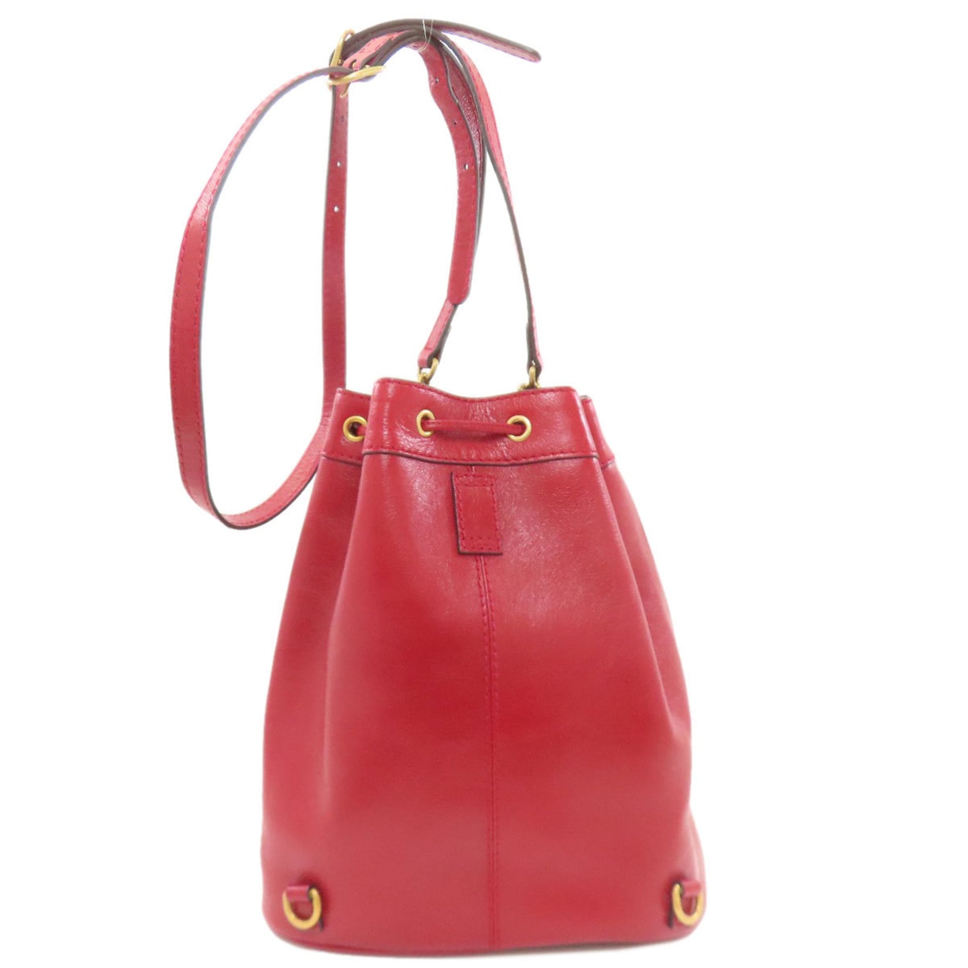 Gucci Red Color Leather Shoulder Bag