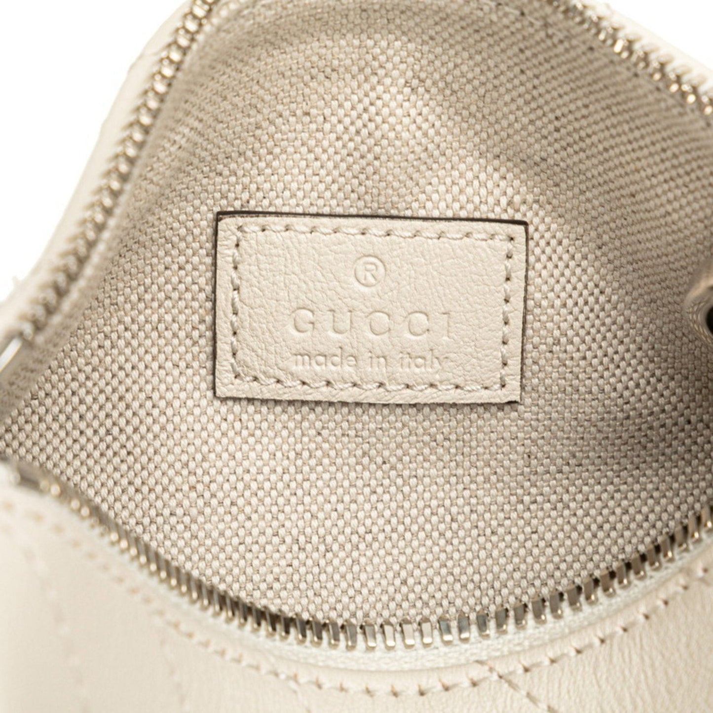 Gucci White Leather Handbag Shoulder Bag