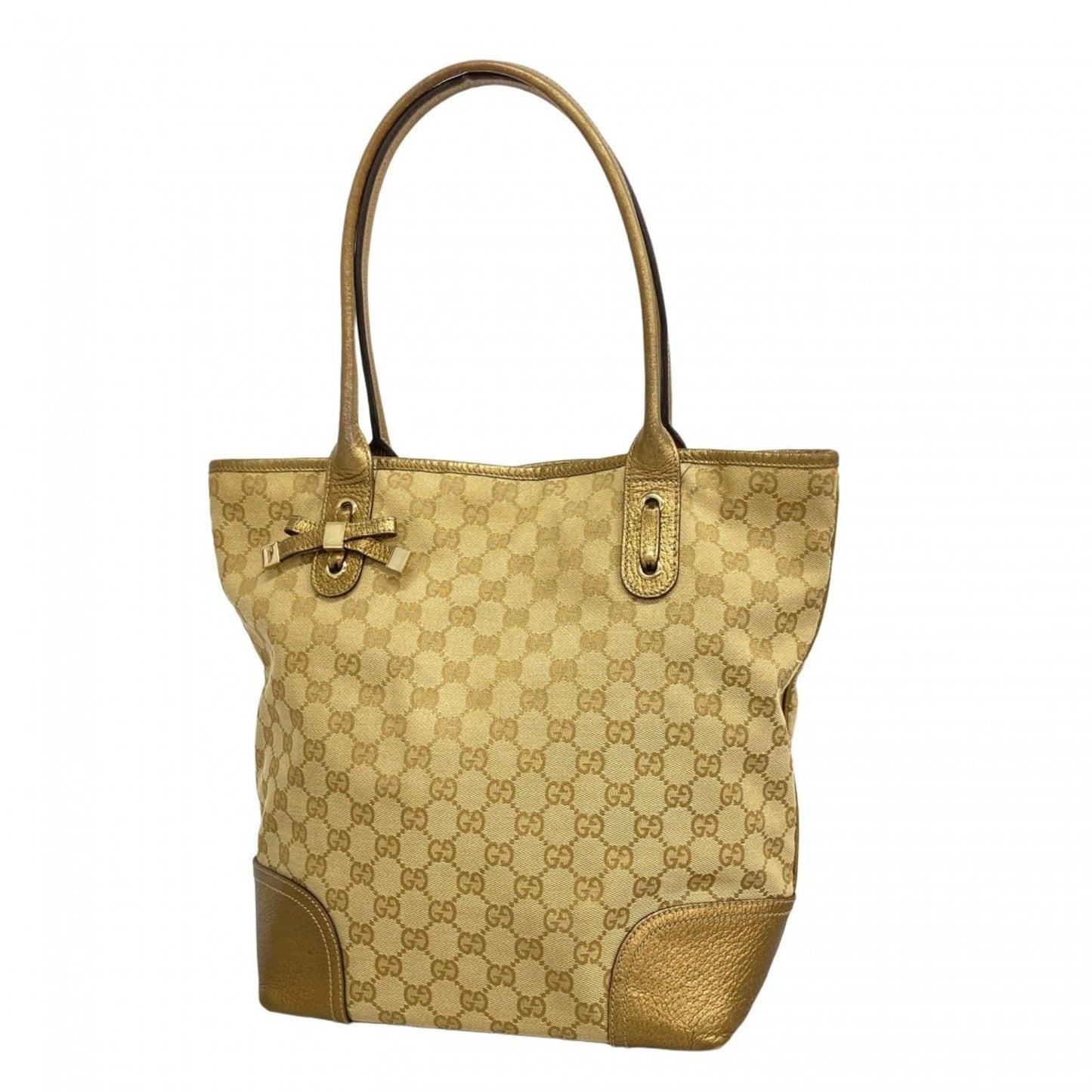 Gucci Beige Canvas Tote Bag