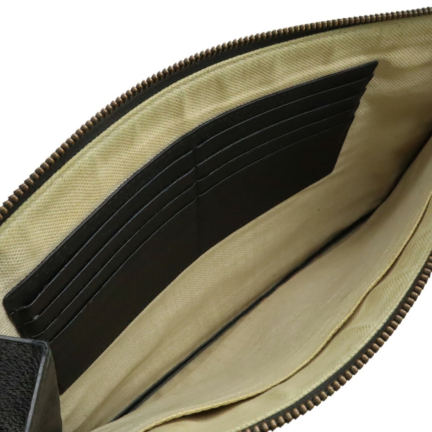 Gucci Black Leather Clutch Bag Pouch
