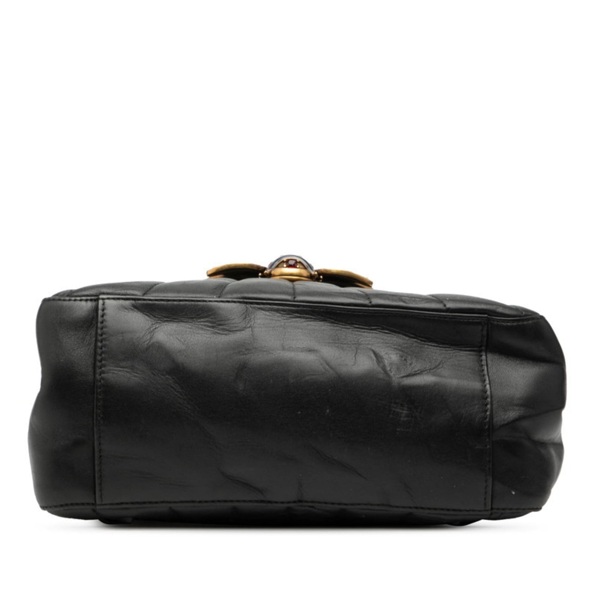 Gucci Black Leather Backpack