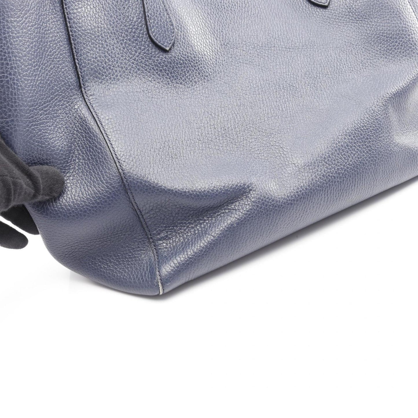 Gucci Blue Leather Tote Bag