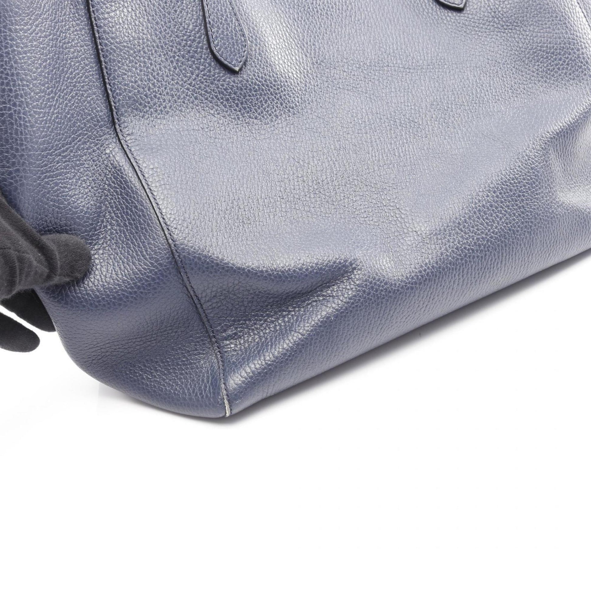 Gucci Blue Leather Tote Bag