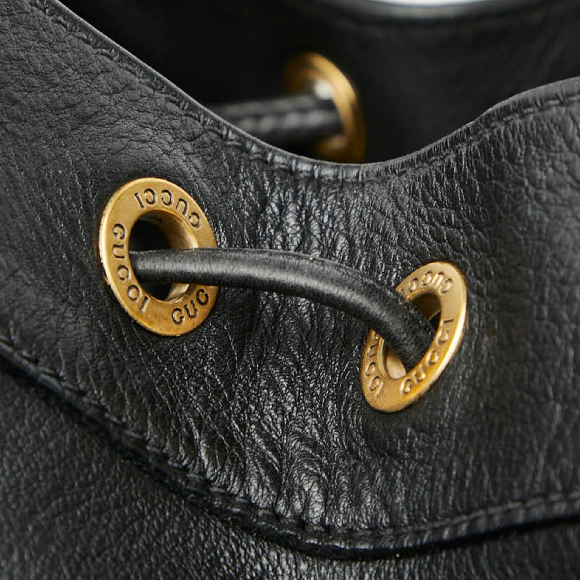 Gucci Black Leather Shoulder Bag Sling Bag