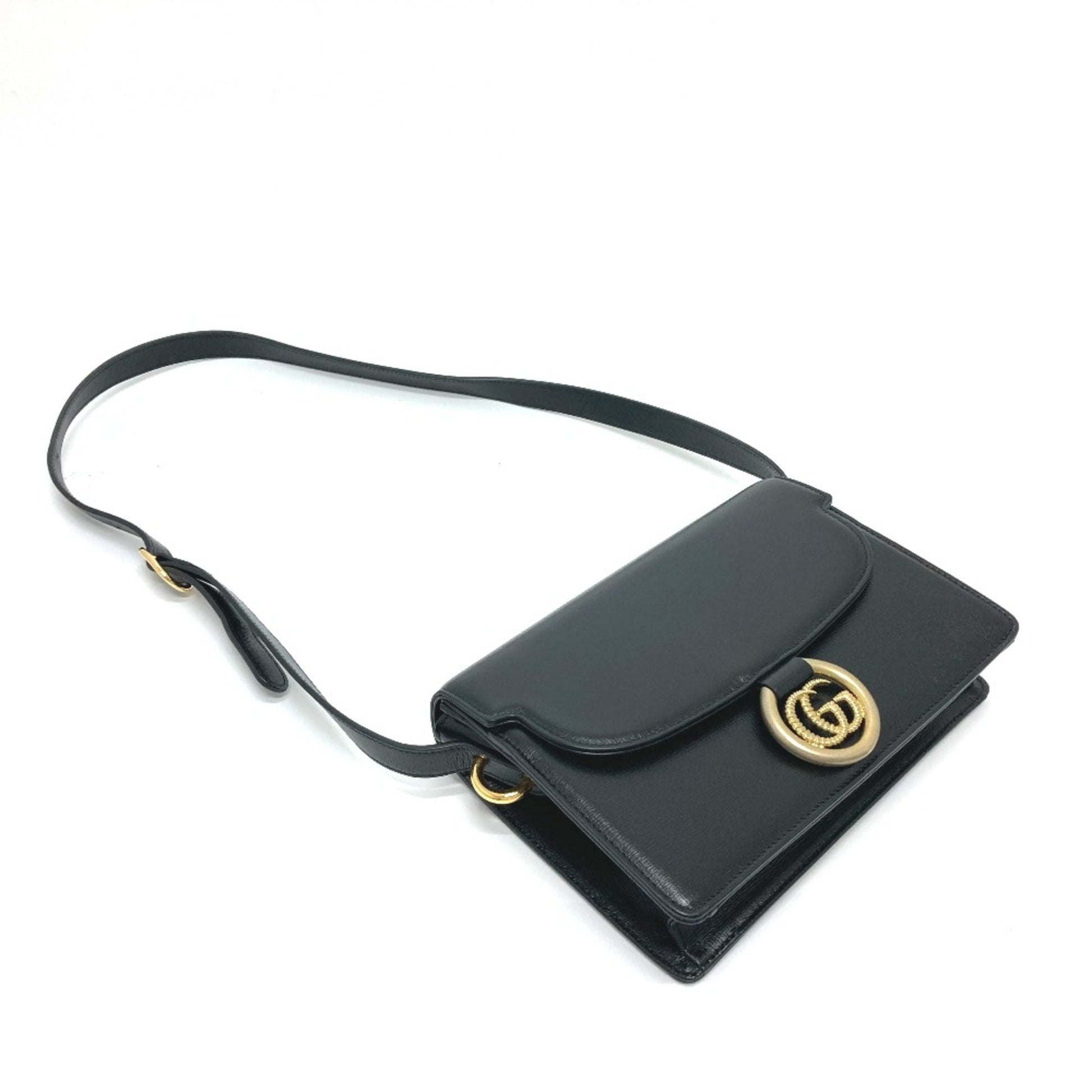 Gucci Black Leather Shoulder Bag