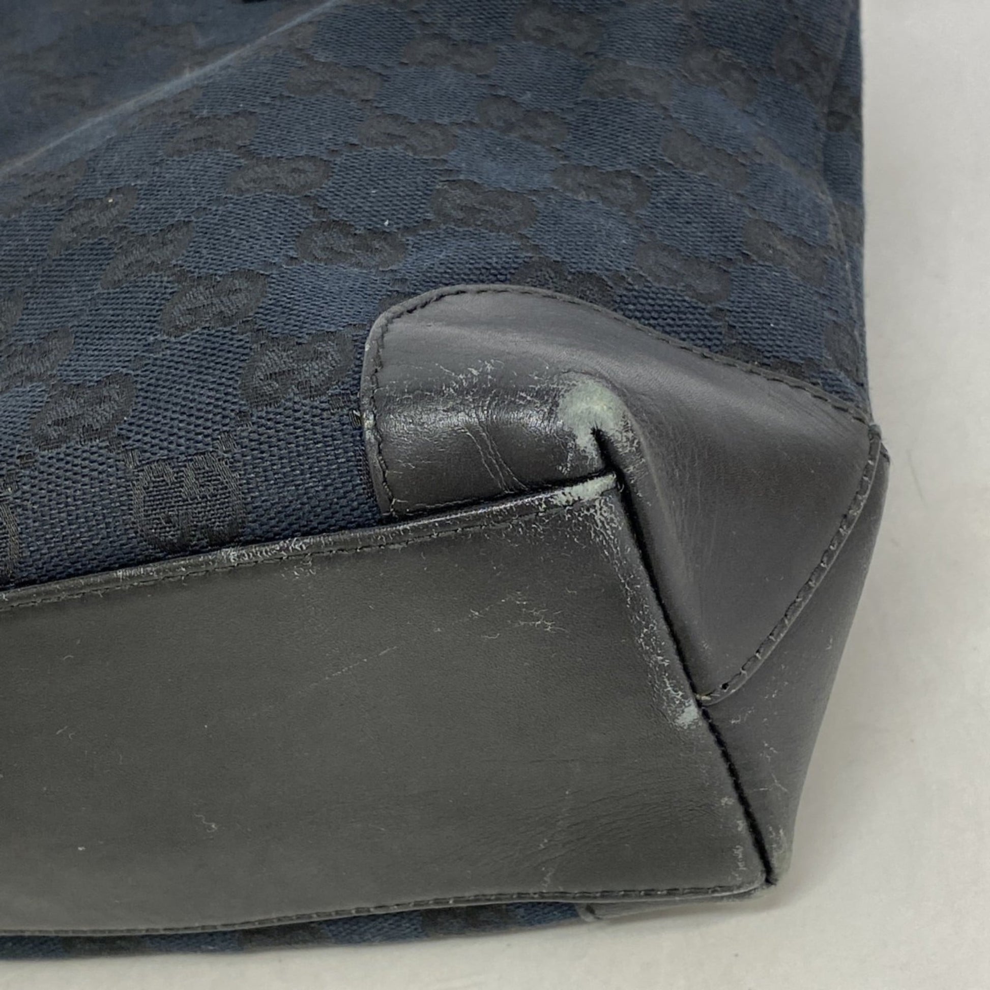 Gucci Black Canvas Tote Bag