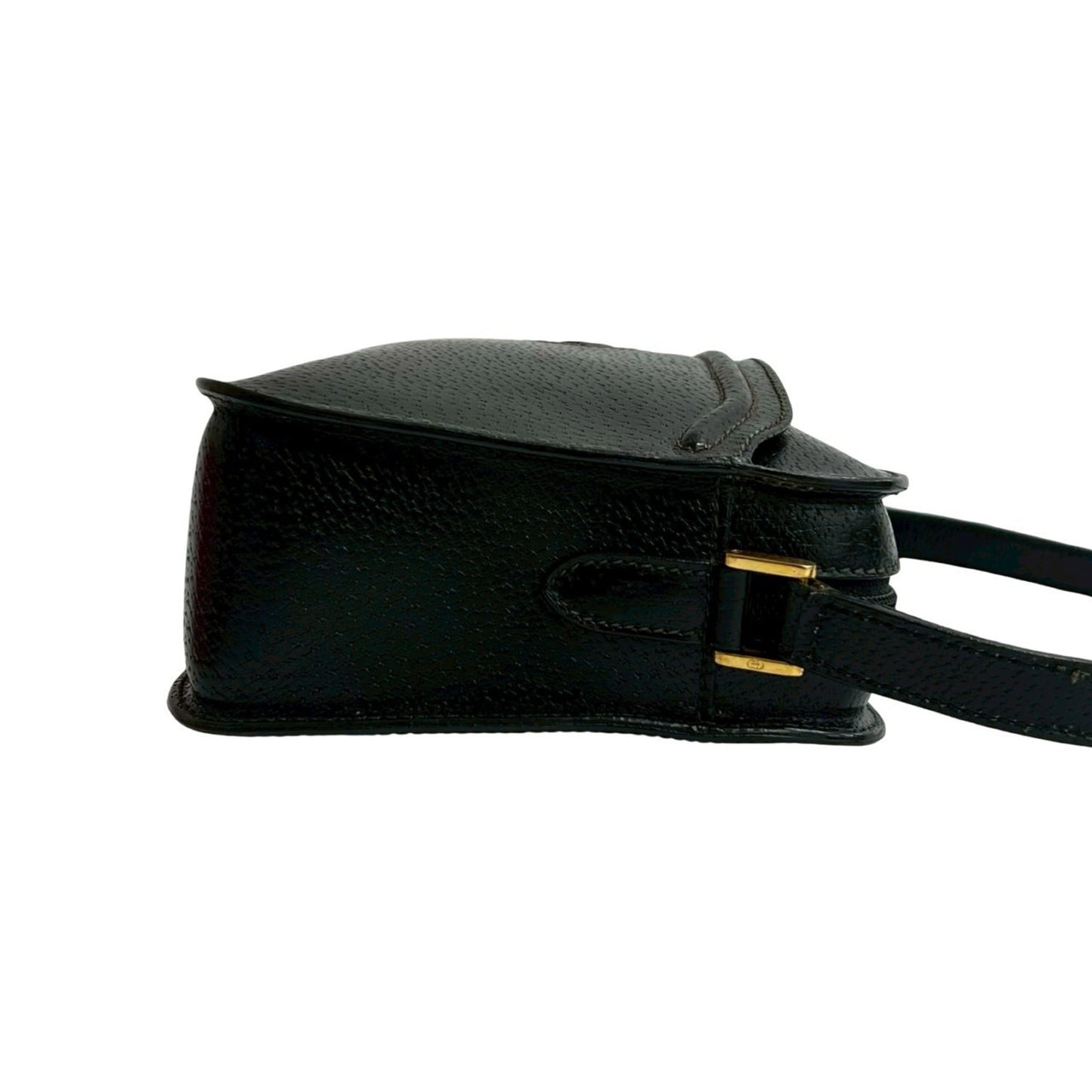 Gucci Black Leather Pochette Shoulder Bag