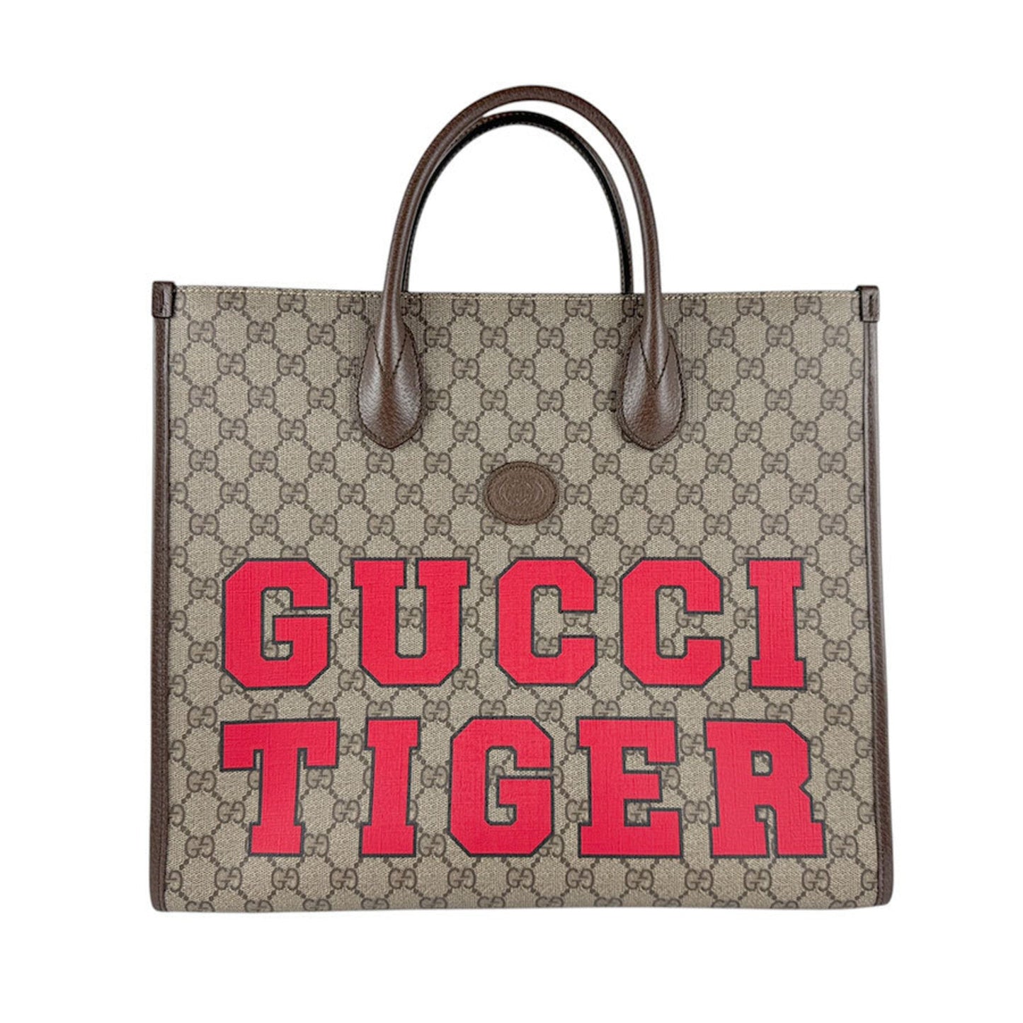 Gucci Brown Red Color Gg Supreme Handbag Shoulder Bag
