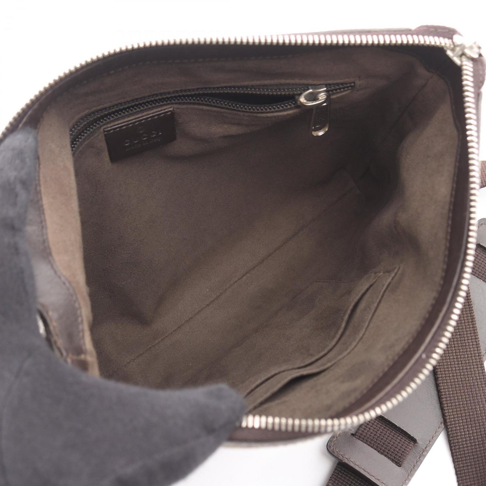 Gucci Beige Brown Gg Supreme Leather Shoulder Bag