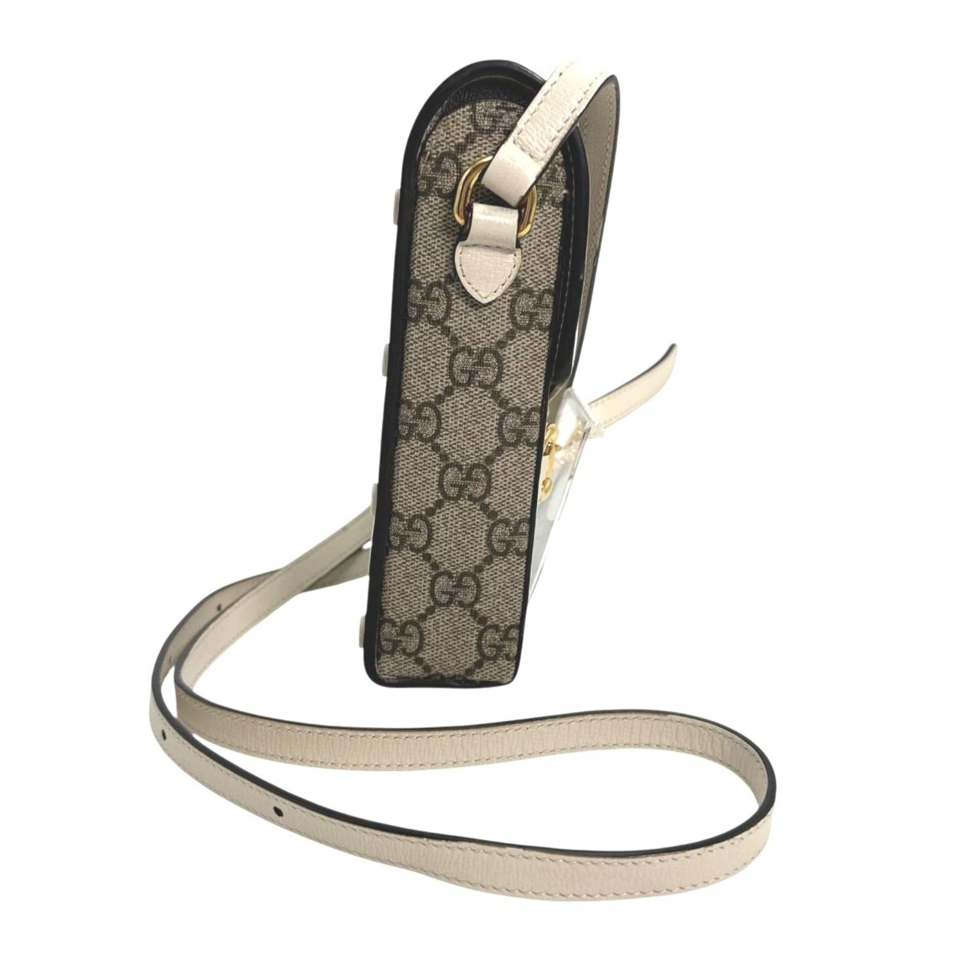 Gucci Beige Gg Canvas Shoulder Bag