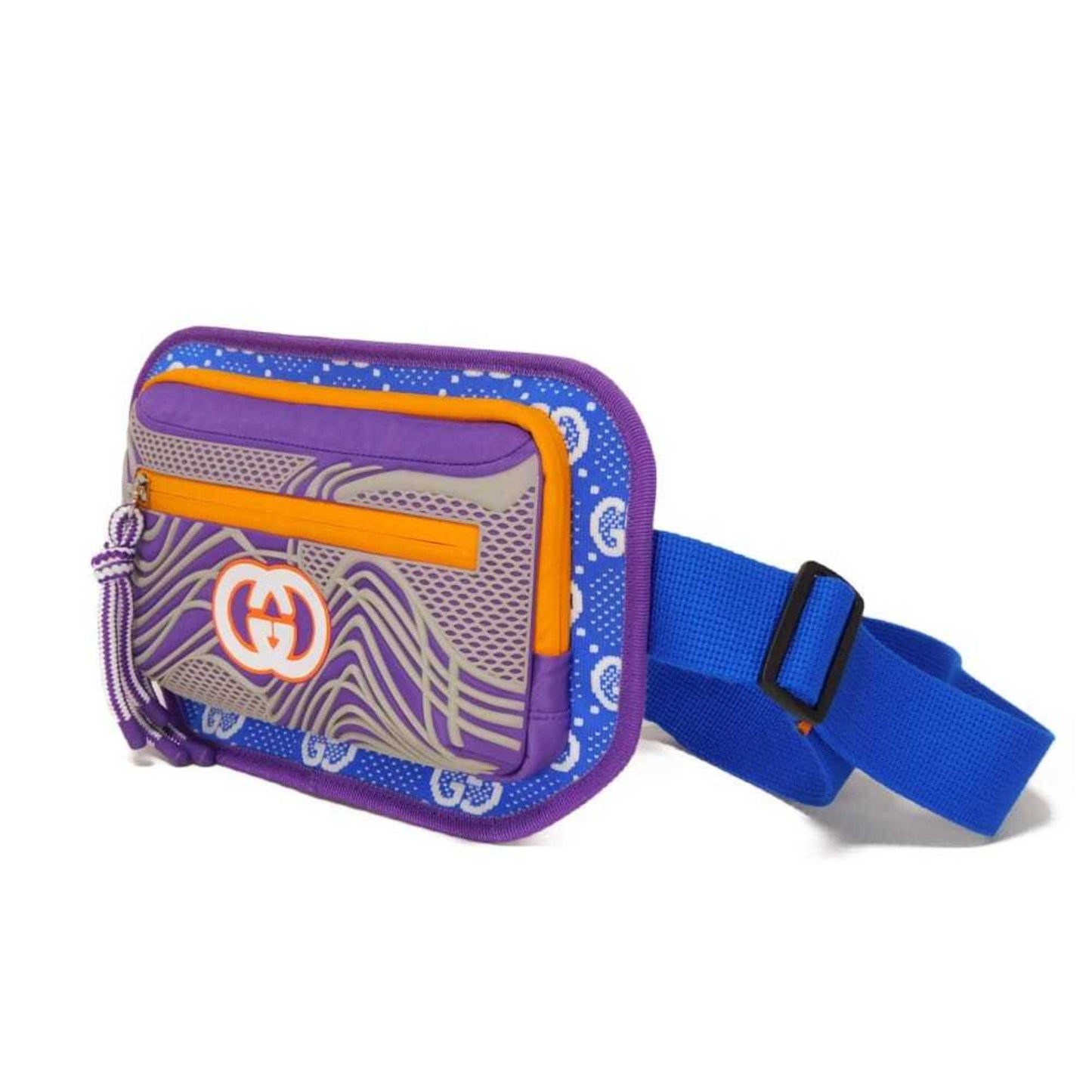 Gucci Blue Nylon Jersey Fanny Pack