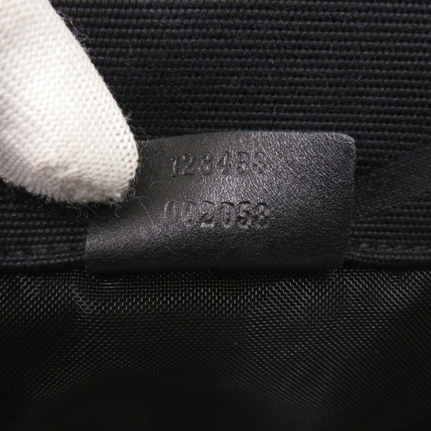 Gucci Black Canvas Shoulder Bag