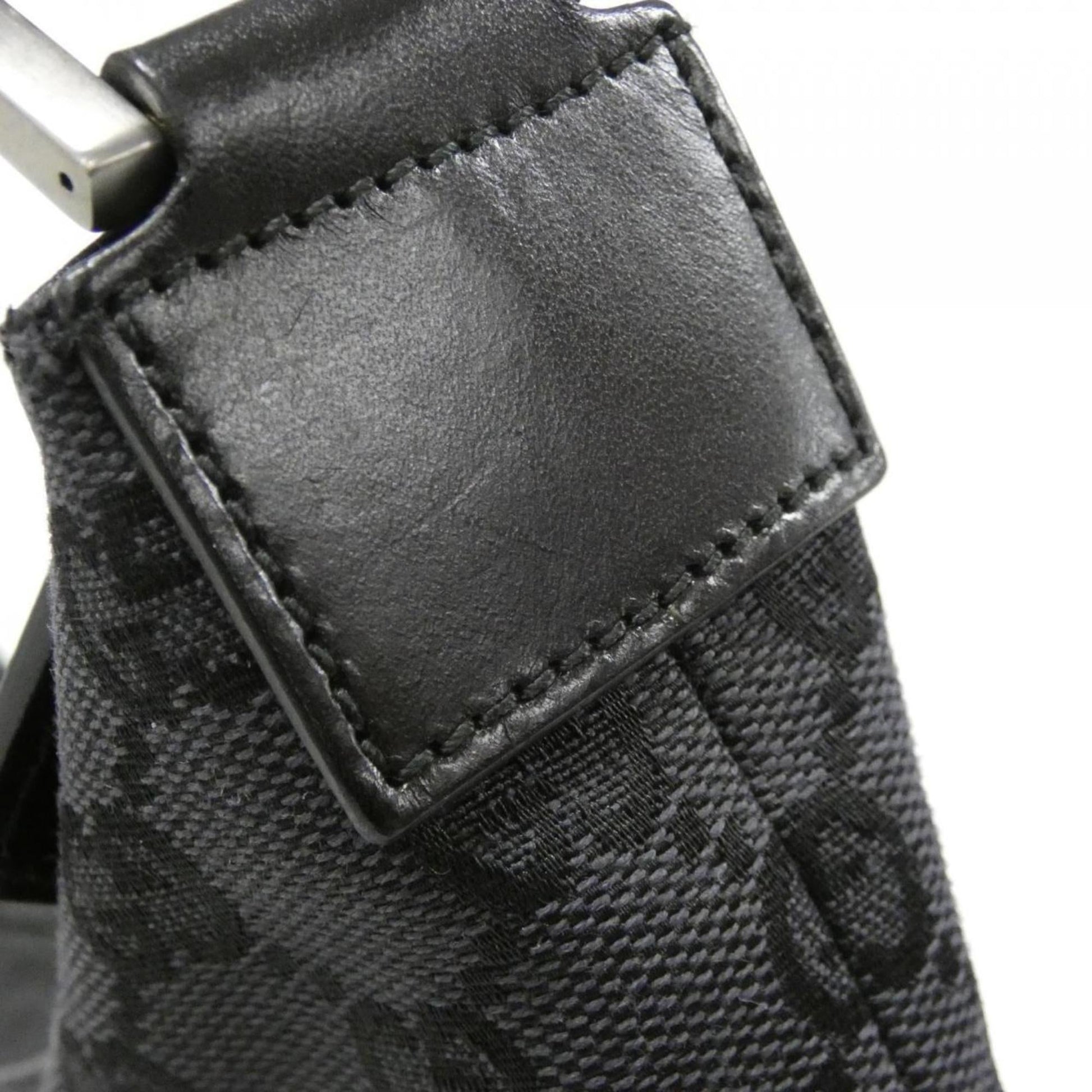 Gucci Black Gg Canvas Shoulder Bag