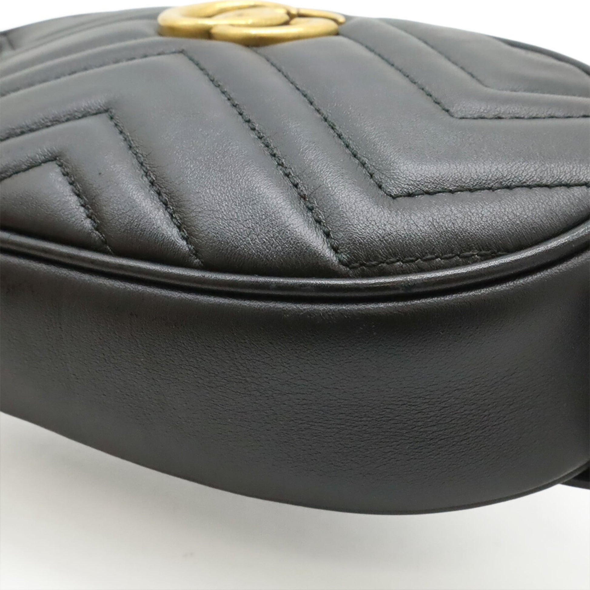 Gucci Black Quilting Fanny Pack Sling Bag