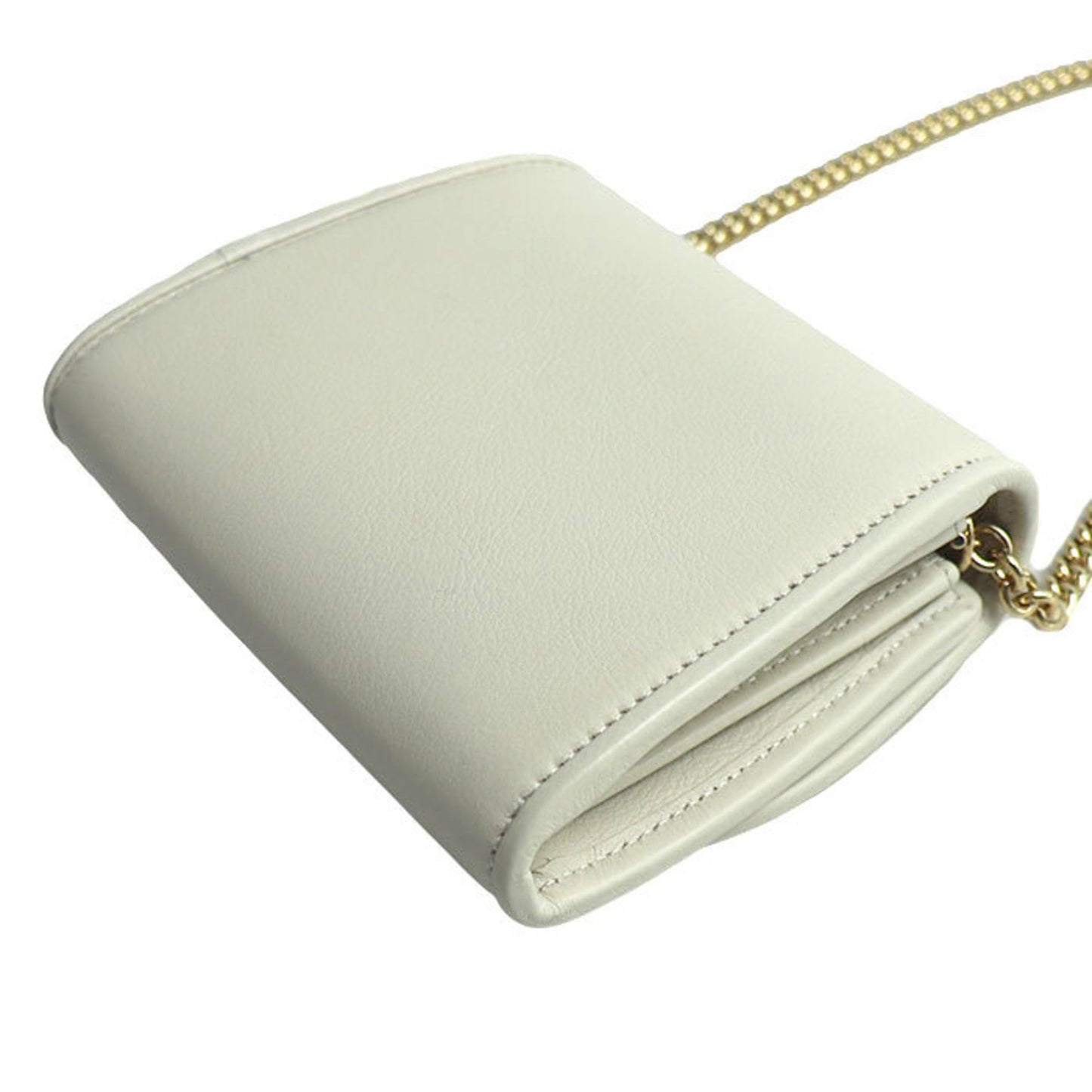 Gucci White Leather Shoulder Bag