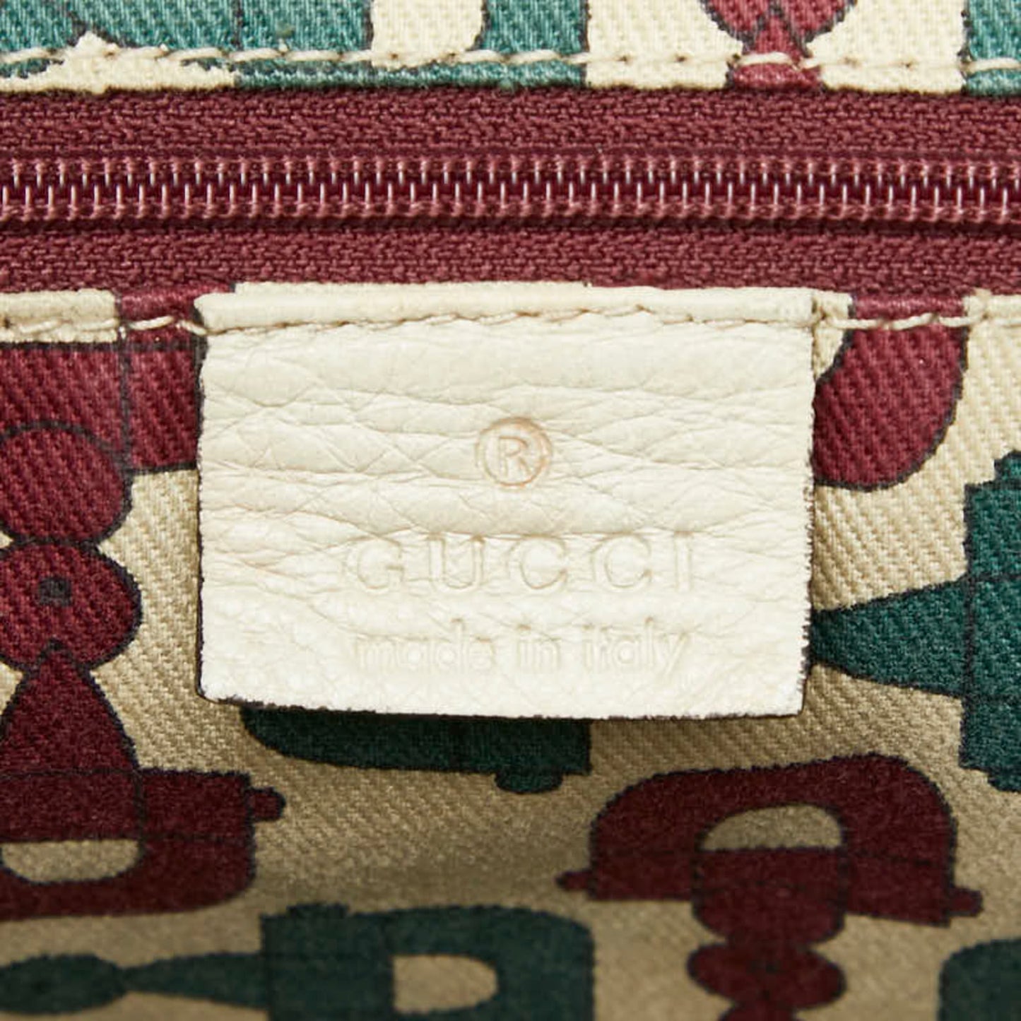 Gucci Ivory White Leather Shoulder Bag