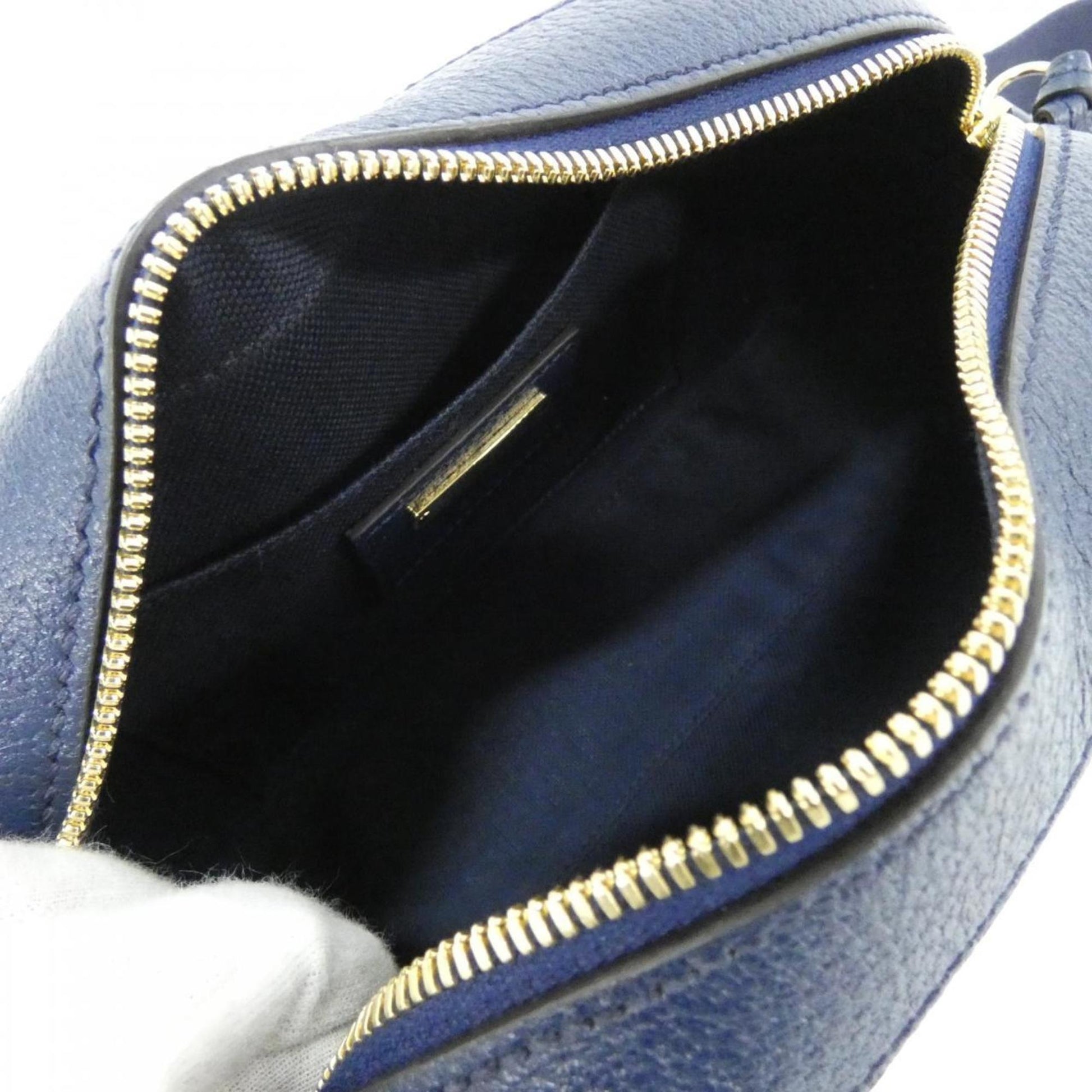 Gucci Blue Orange Coated Canvas Shoulder Bag