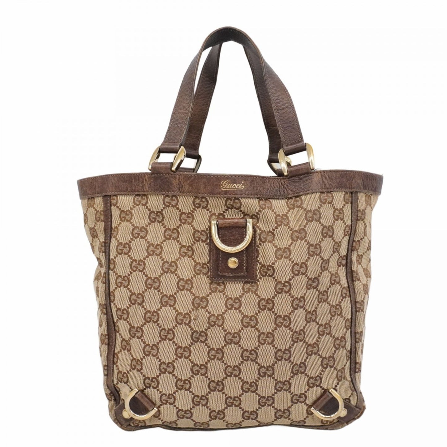 Gucci Brown Canvas Handbag